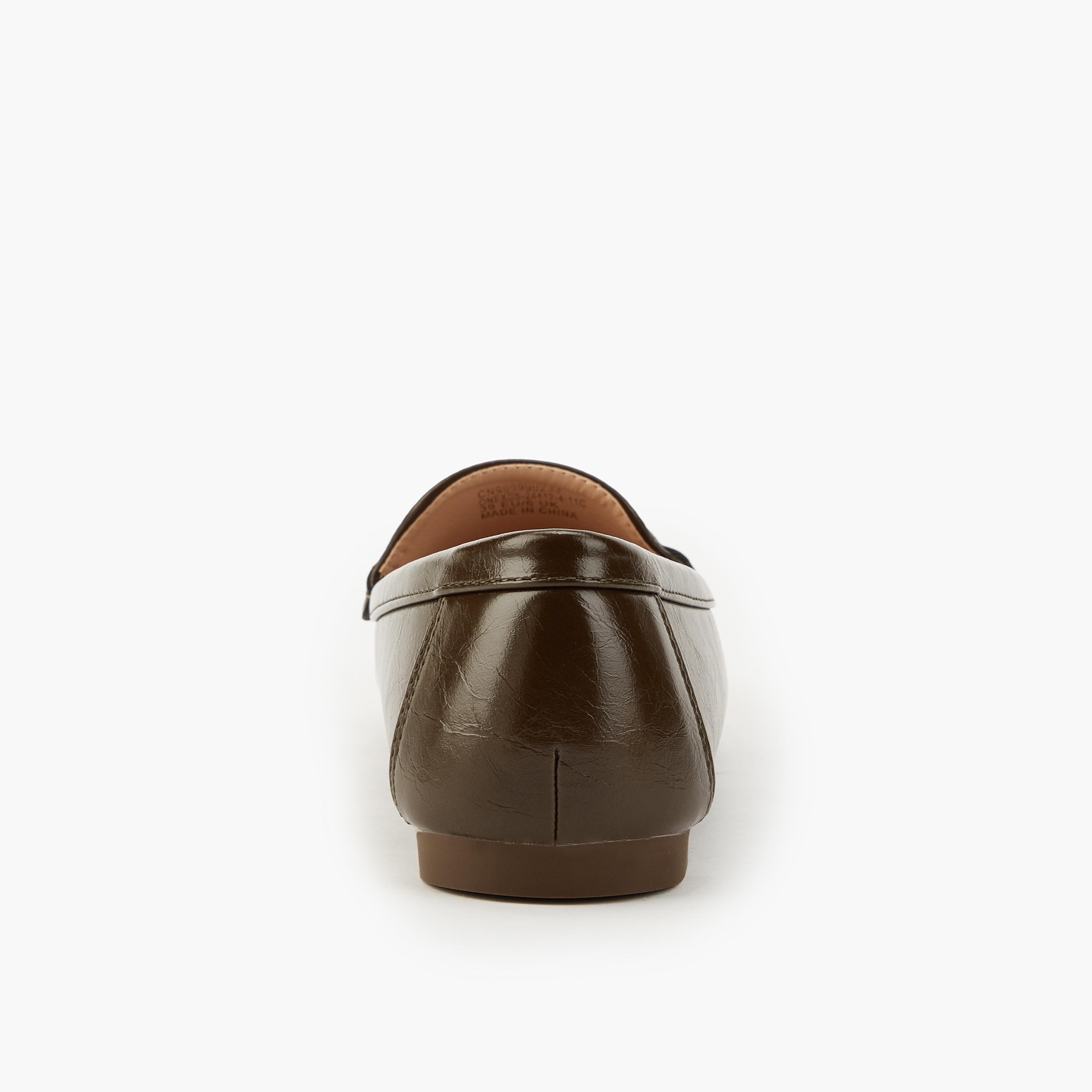 حذاء خفيف سهل الارتداء سادة بزينة ميتالك من فلورا بيلا-women-shoes-flats-moccasins-image-4