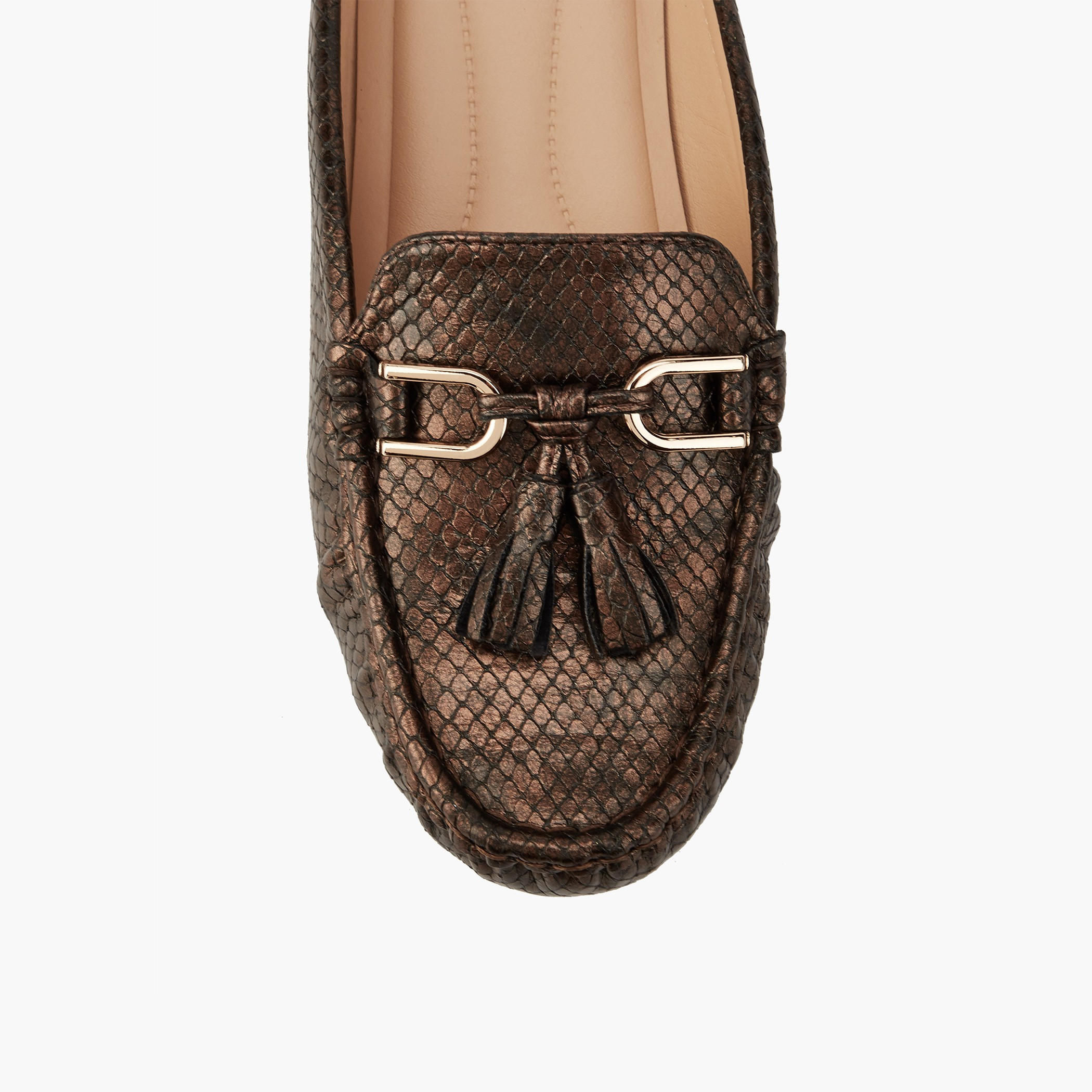 حذاء ميول بارز الملمس بشرابة من فلورا بيلا-women-shoes-flats-mules-image-4