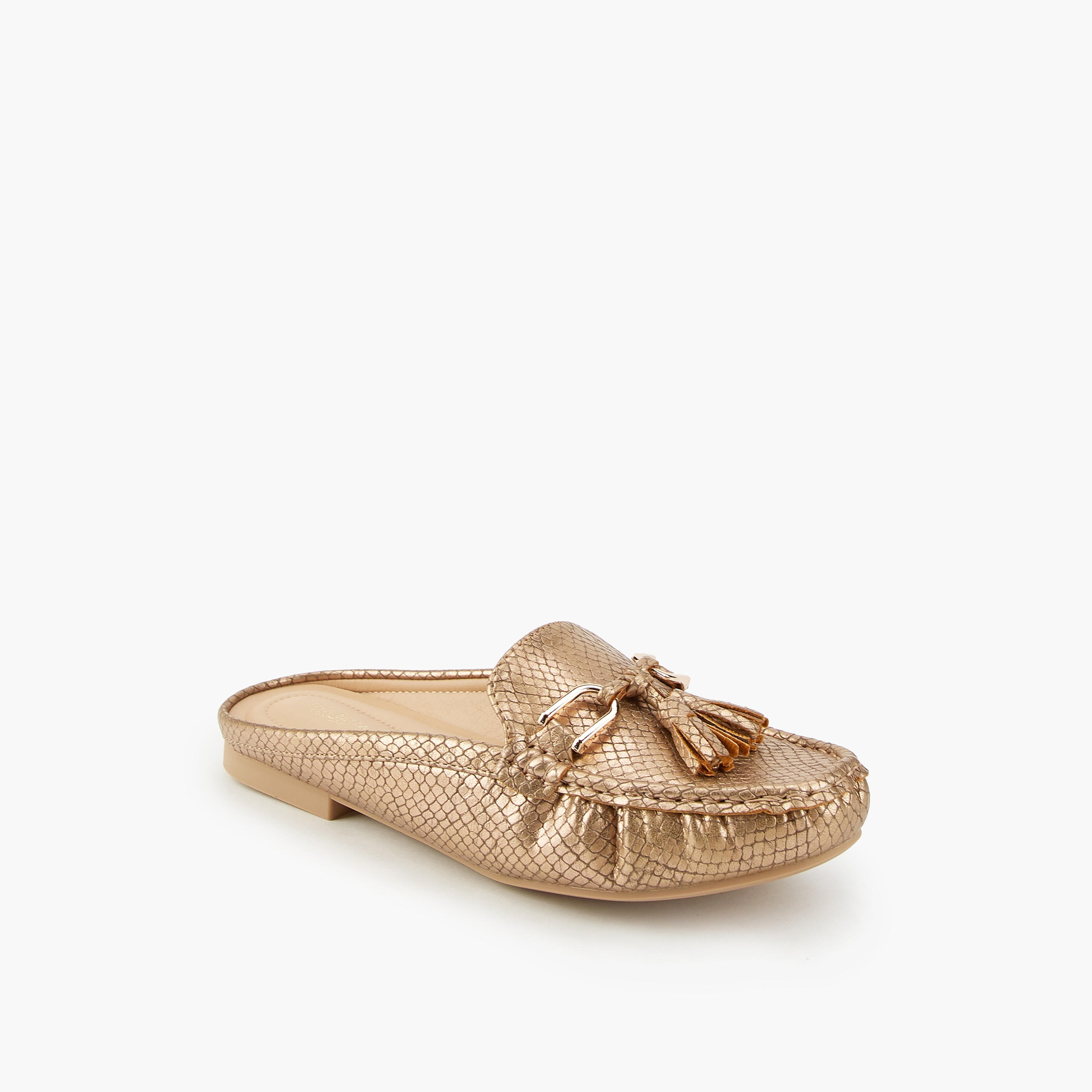 Flora Bella Textured Mules with Tassel Detail-women-shoes-flats-mules-image-3