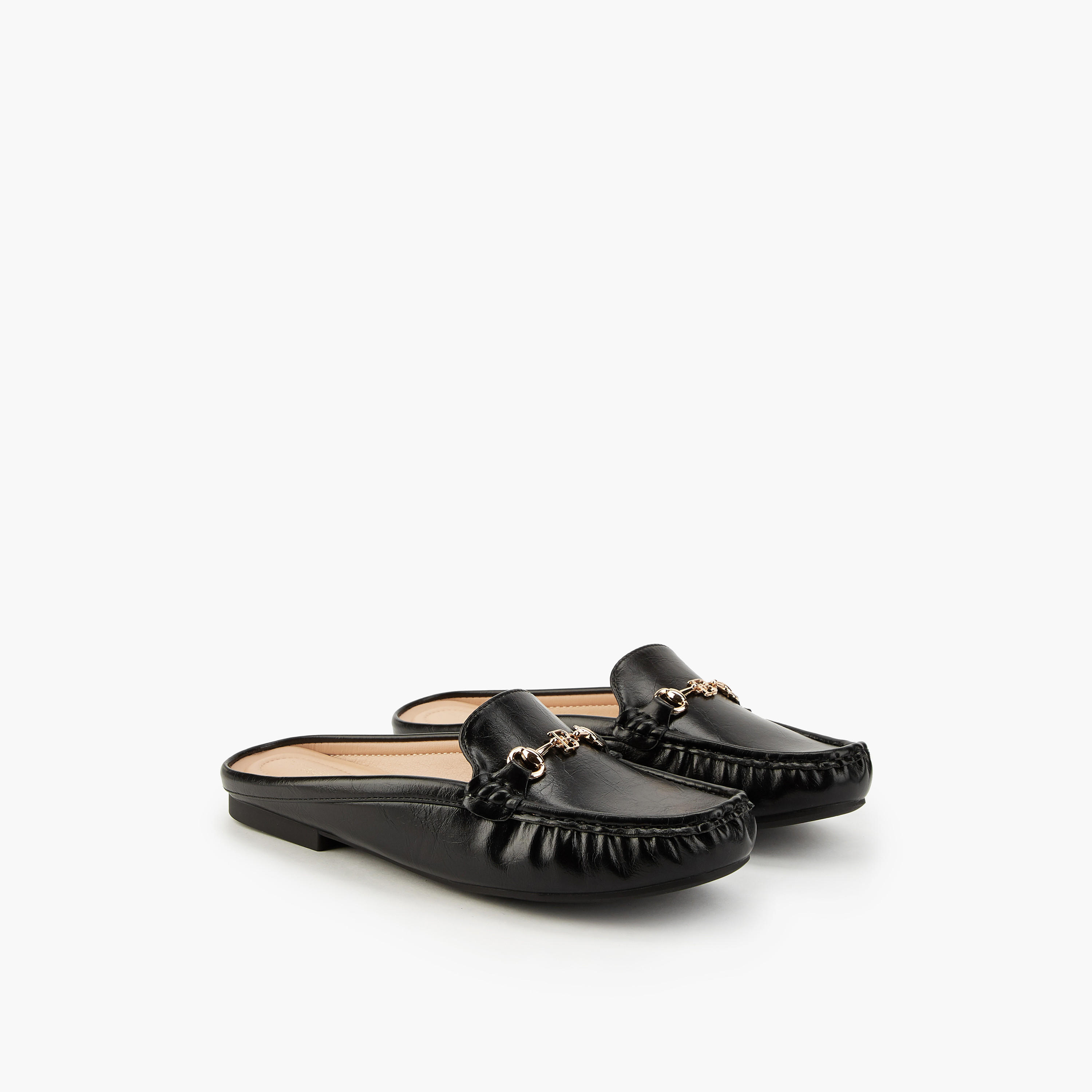 Flora Bella Solid Metallic Accent Mules-women-shoes-flats-mules-image-1