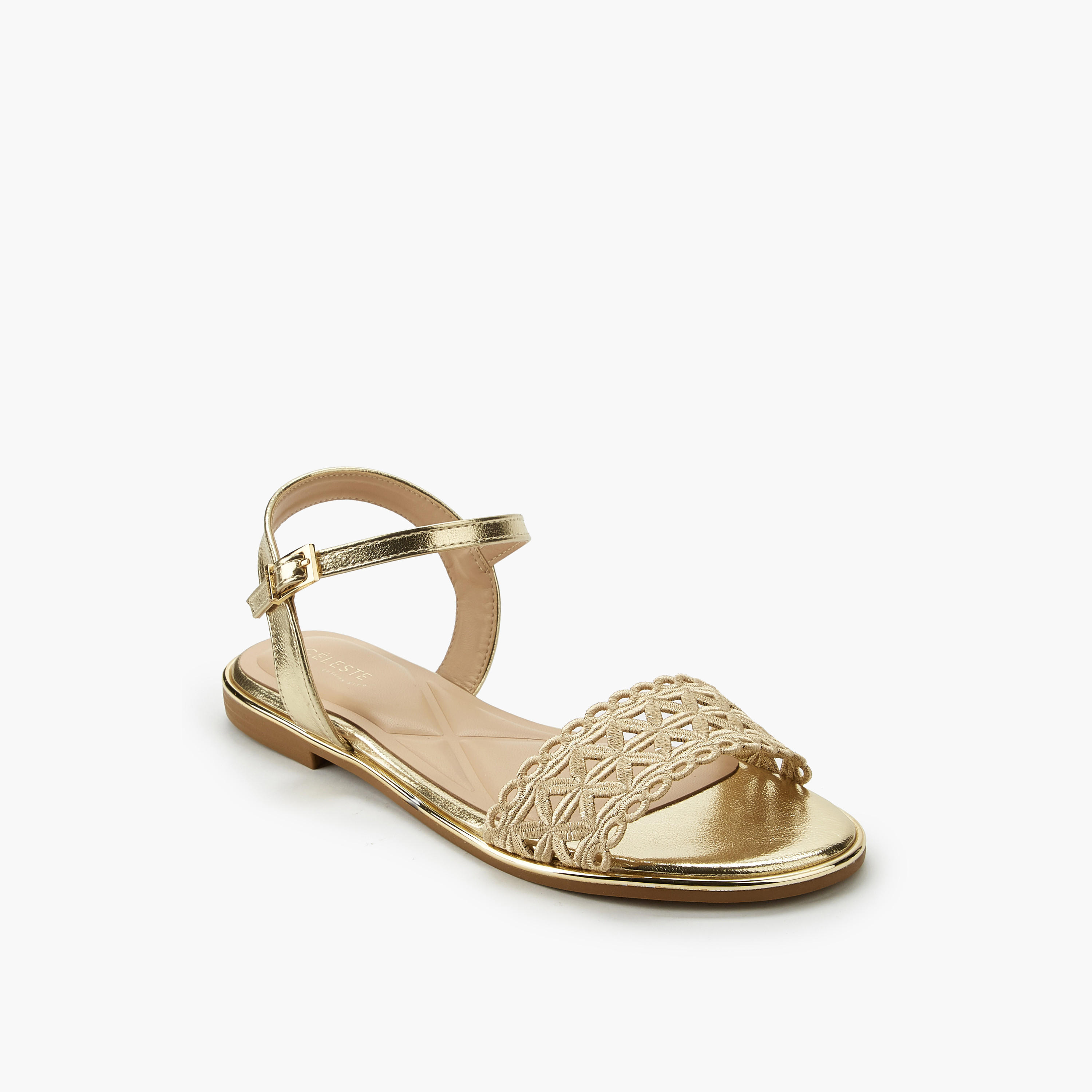 صندل بحزام وإبزيم إغلاق للنساء من سيليست-women-shoes-flats-sandals-image-3