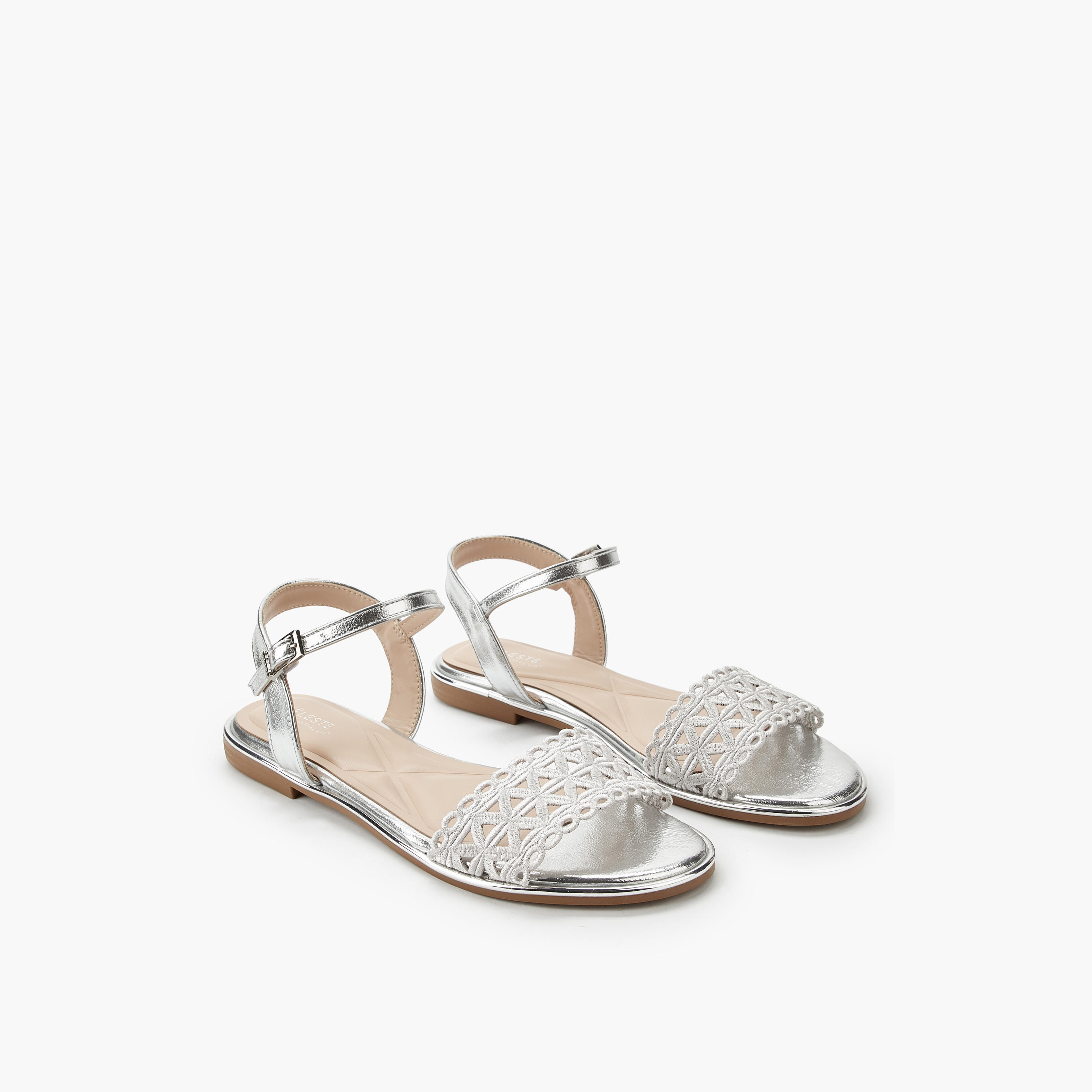 Celeste Women Buckle Strap Sandals-women-shoes-flats-sandals-image-1