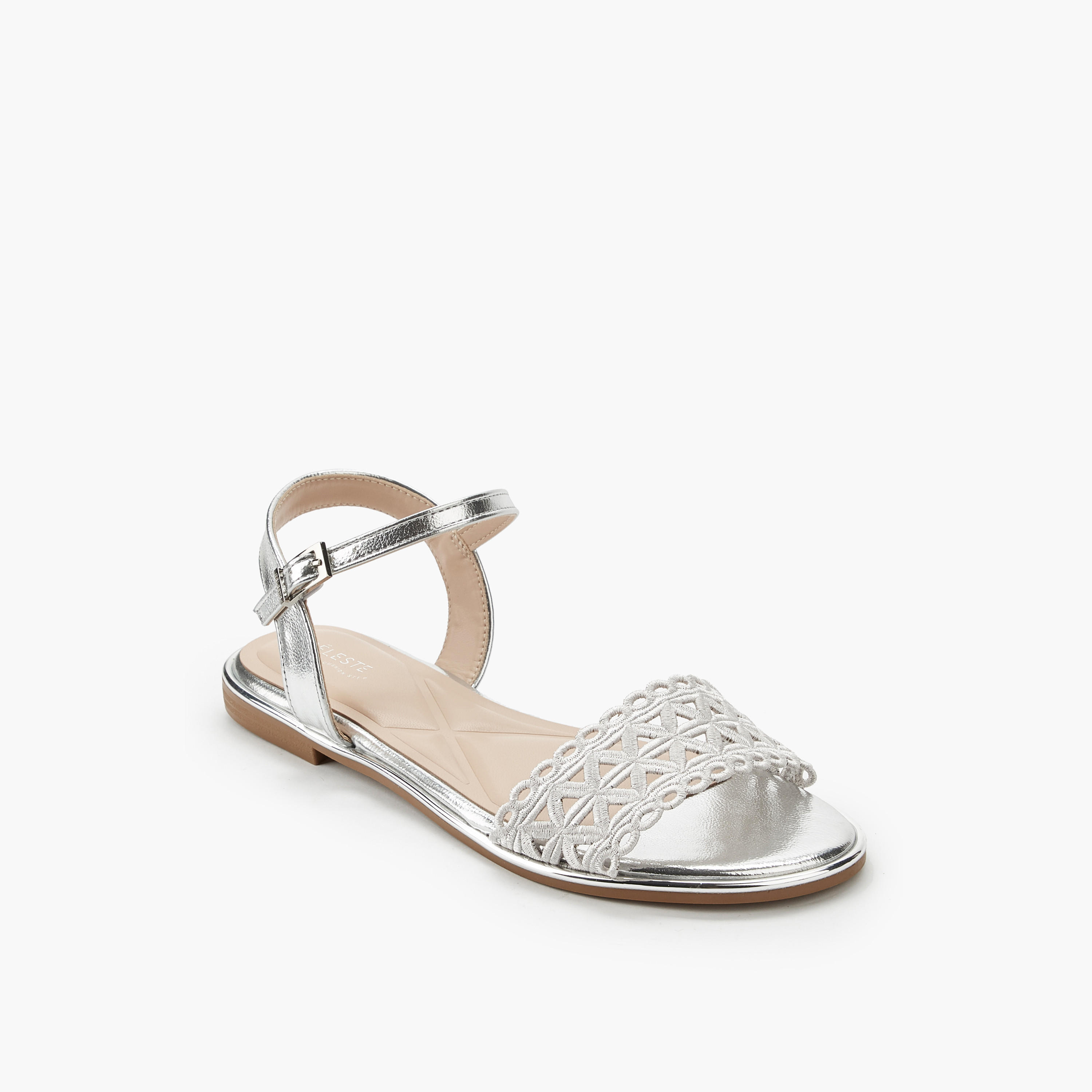 Celeste Women Buckle Strap Sandals-women-shoes-flats-sandals-image-3