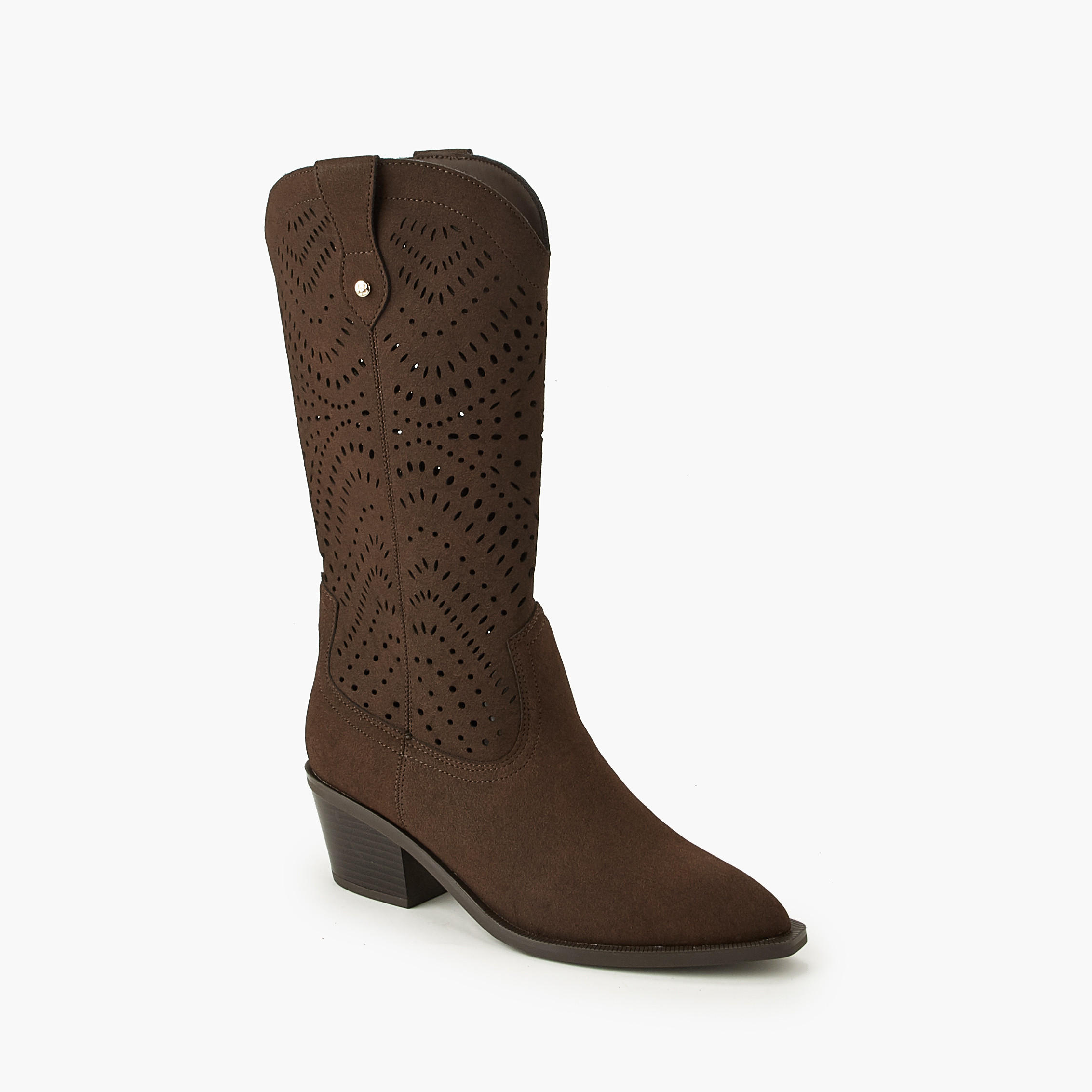 Flora Bella Women Laser Cut High Shaft Boots-women-winterwear-boots-image-2