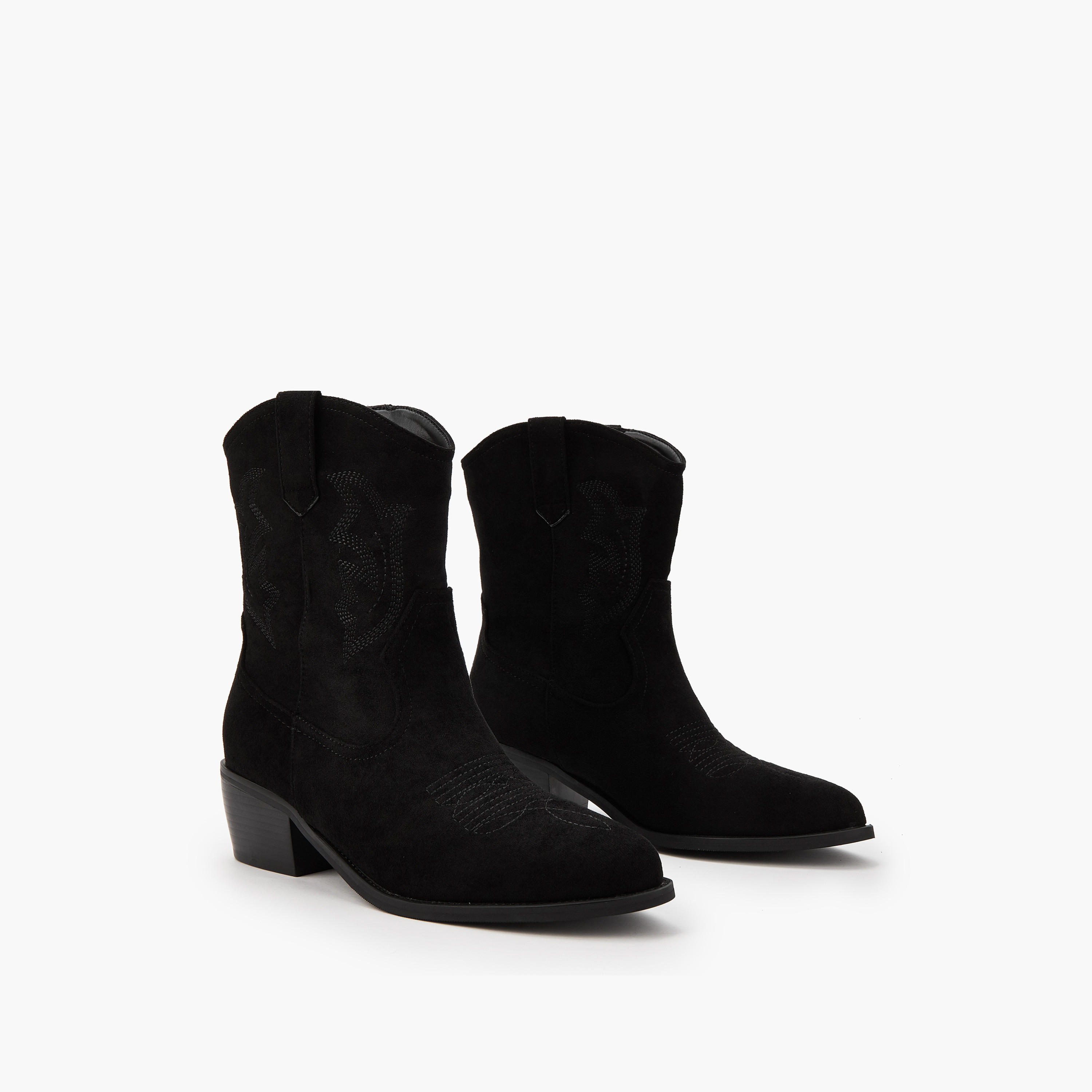 بوت بطول الكاحل وكعب سميك للنساء من فلورا بيلا-women-shoes-boots-image-1