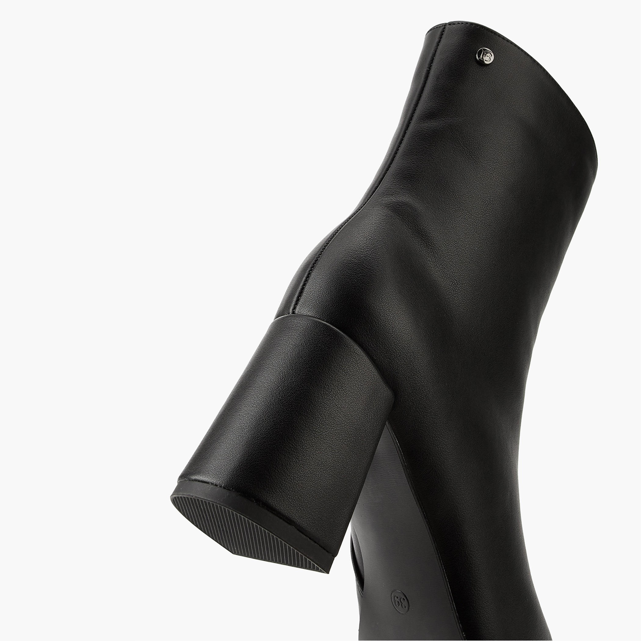 Flora Bella Solid Ankle Boots with Block Heels and Zip Closure-women-shoes-boots-image-4