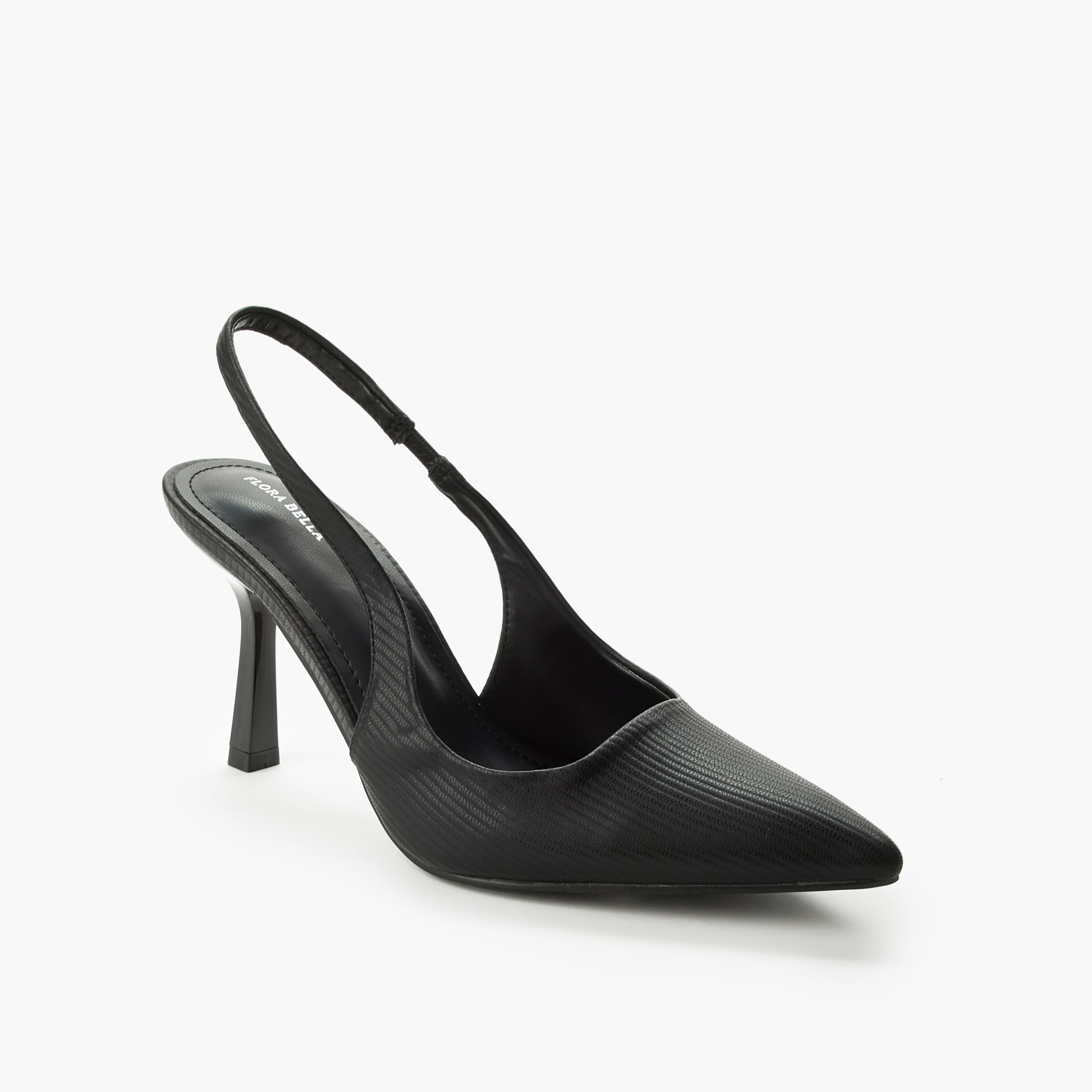 Flora Bella Women Textured Slingback Heel-women-shoes-heels-image-2