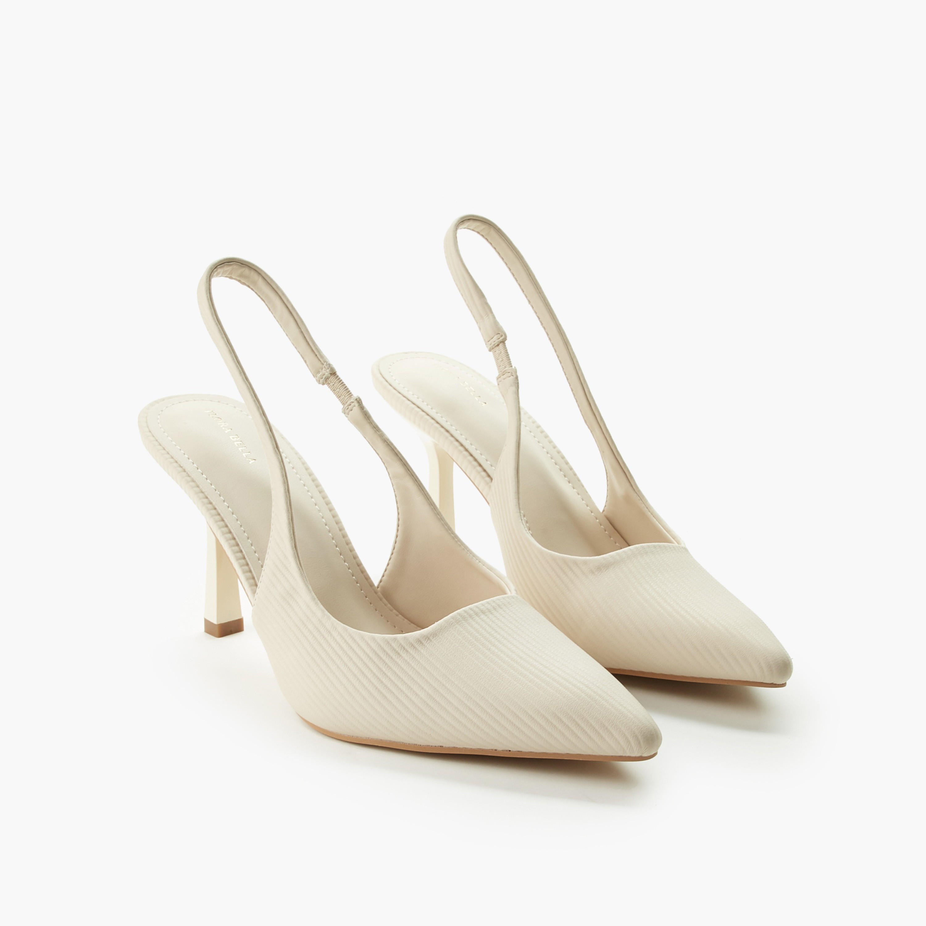 Flora Bella Women Textured Slingback Heel-women-shoes-heels-image-1