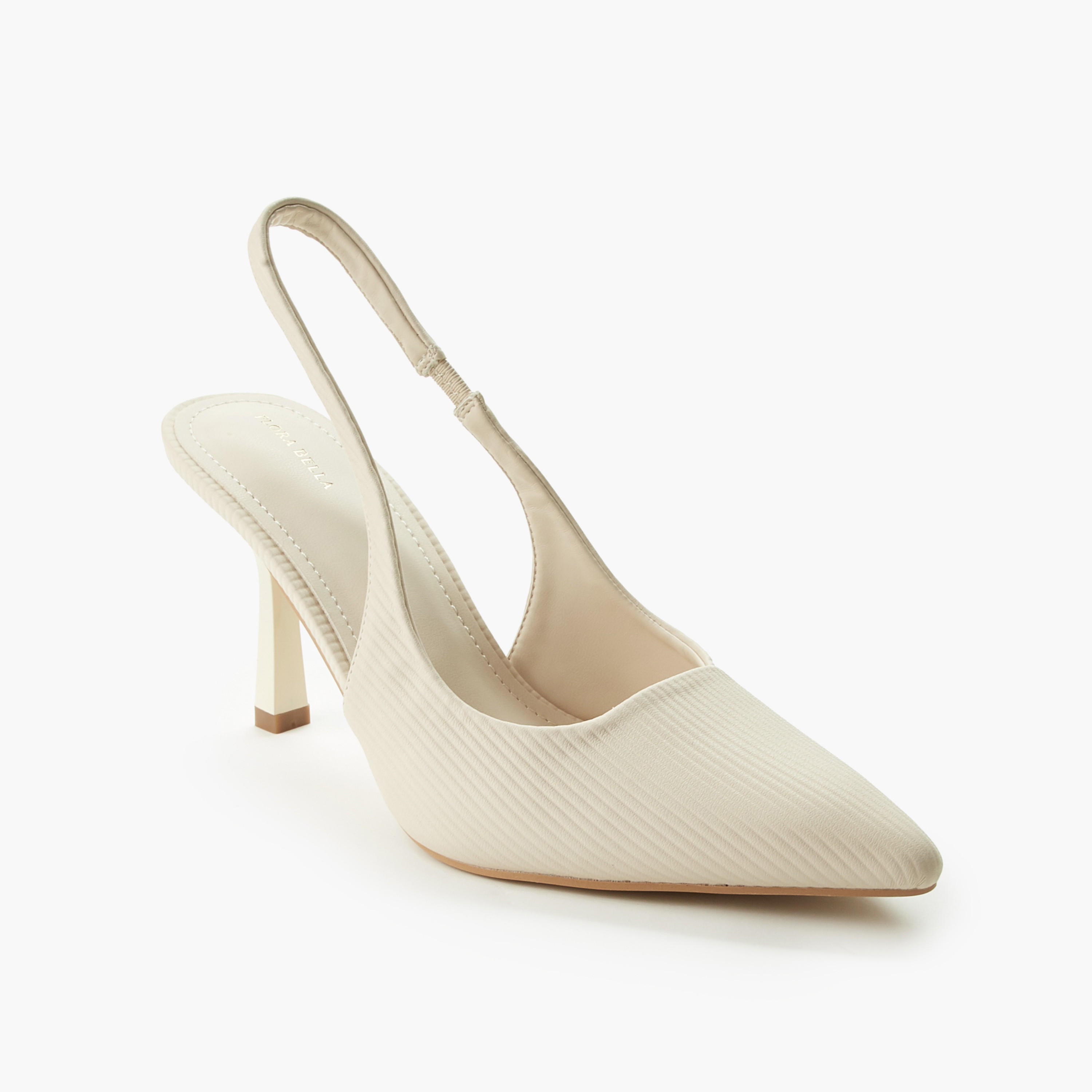 Flora Bella Women Textured Slingback Heel-women-shoes-heels-image-2