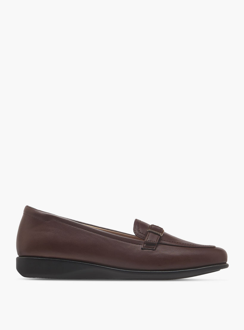 حذاء سهل الارتداء مريح سادة بزينة معدن من بابريكا-women-shoes-flats-loafers-image-3
