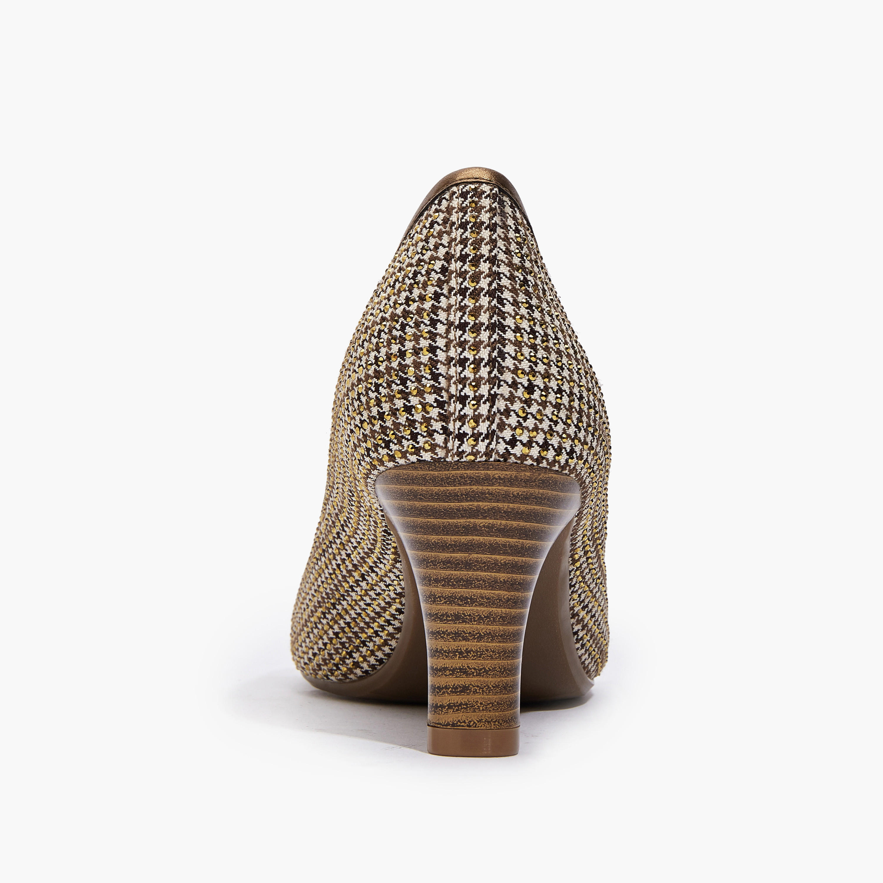 حذاء كلاسيكي بكعب عريض وزينة شعار للنساء من سيليست-women-shoes-heels-image-5