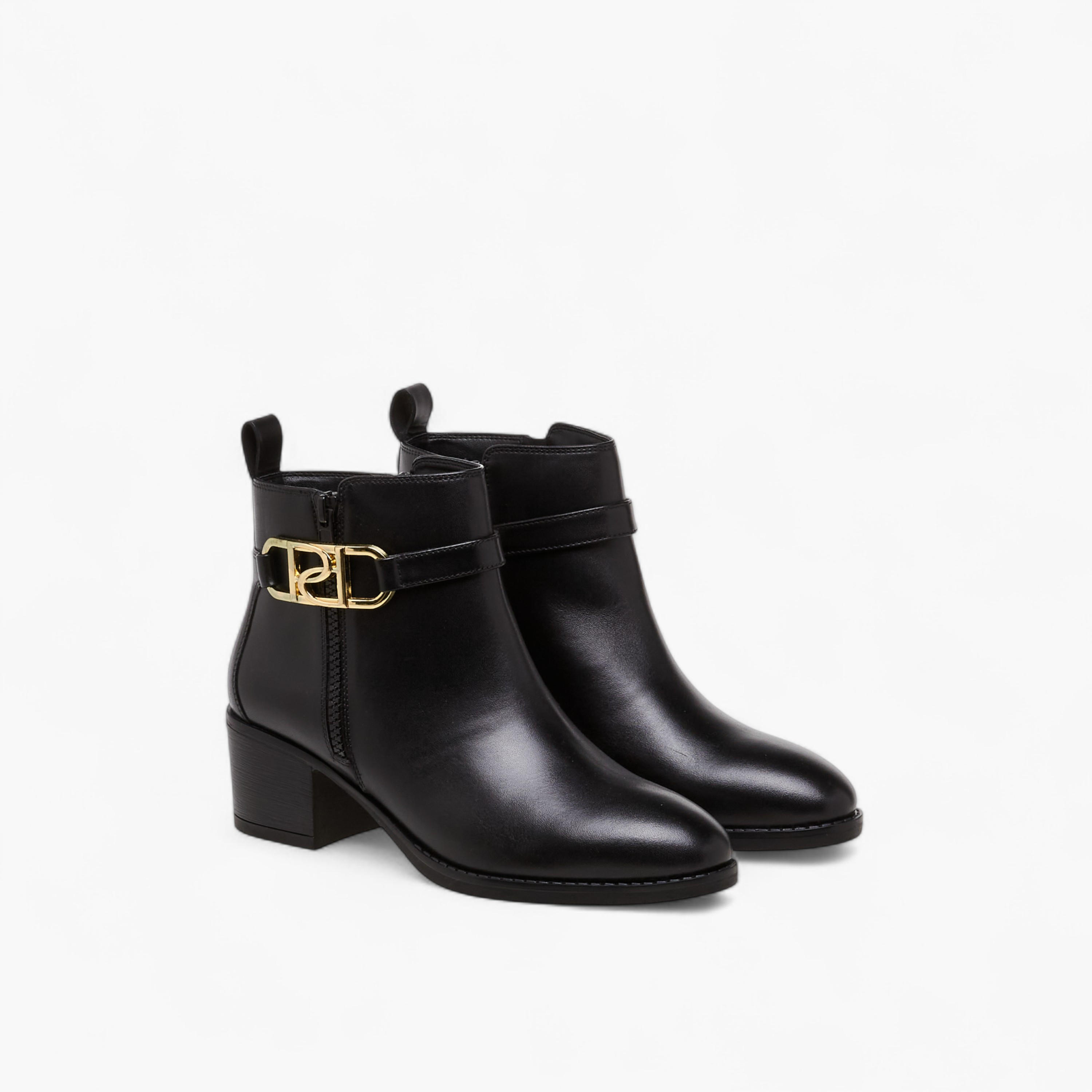 بوت بطول الكاحل وزينة إبزيم للنساء من بابريكا-women-shoes-boots-image-1