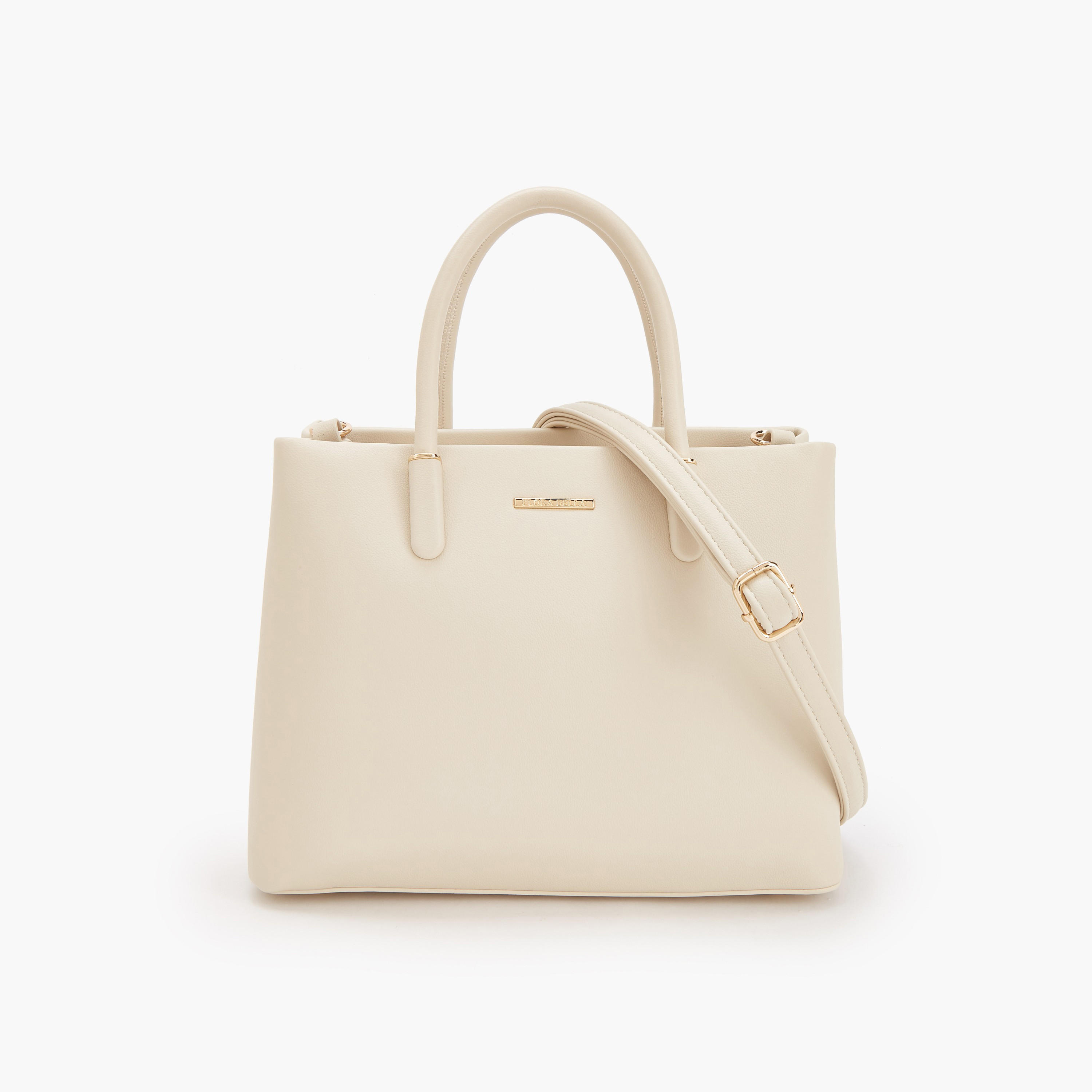 شنطة توتي سادة بحزام قابل للفصل من فلورا بيلا-women-bagsandwallets-handbags-image-1