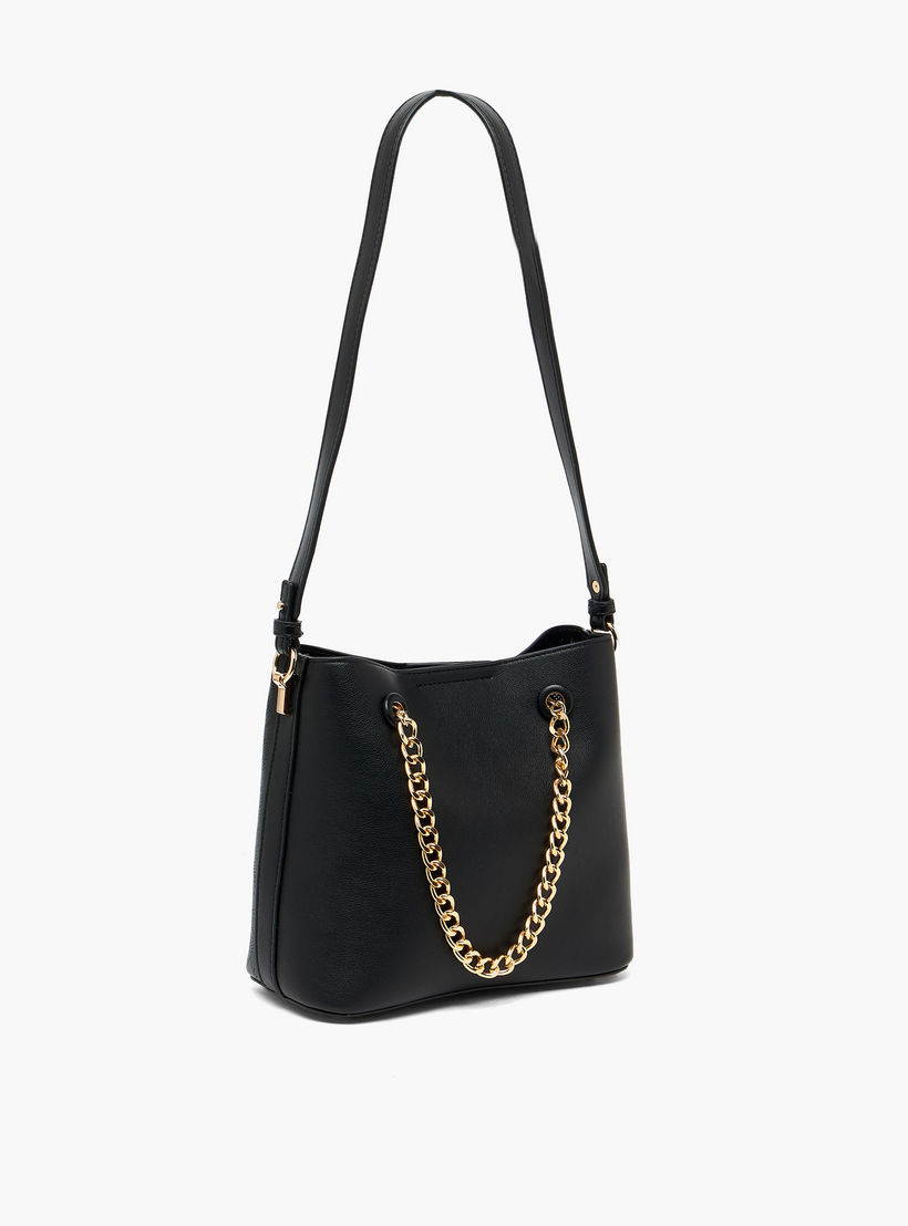 شنطة كتف بارزة الملمس بحزام سلسلة من فلورا بيلا-women-bagsandwallets-handbags-image-3
