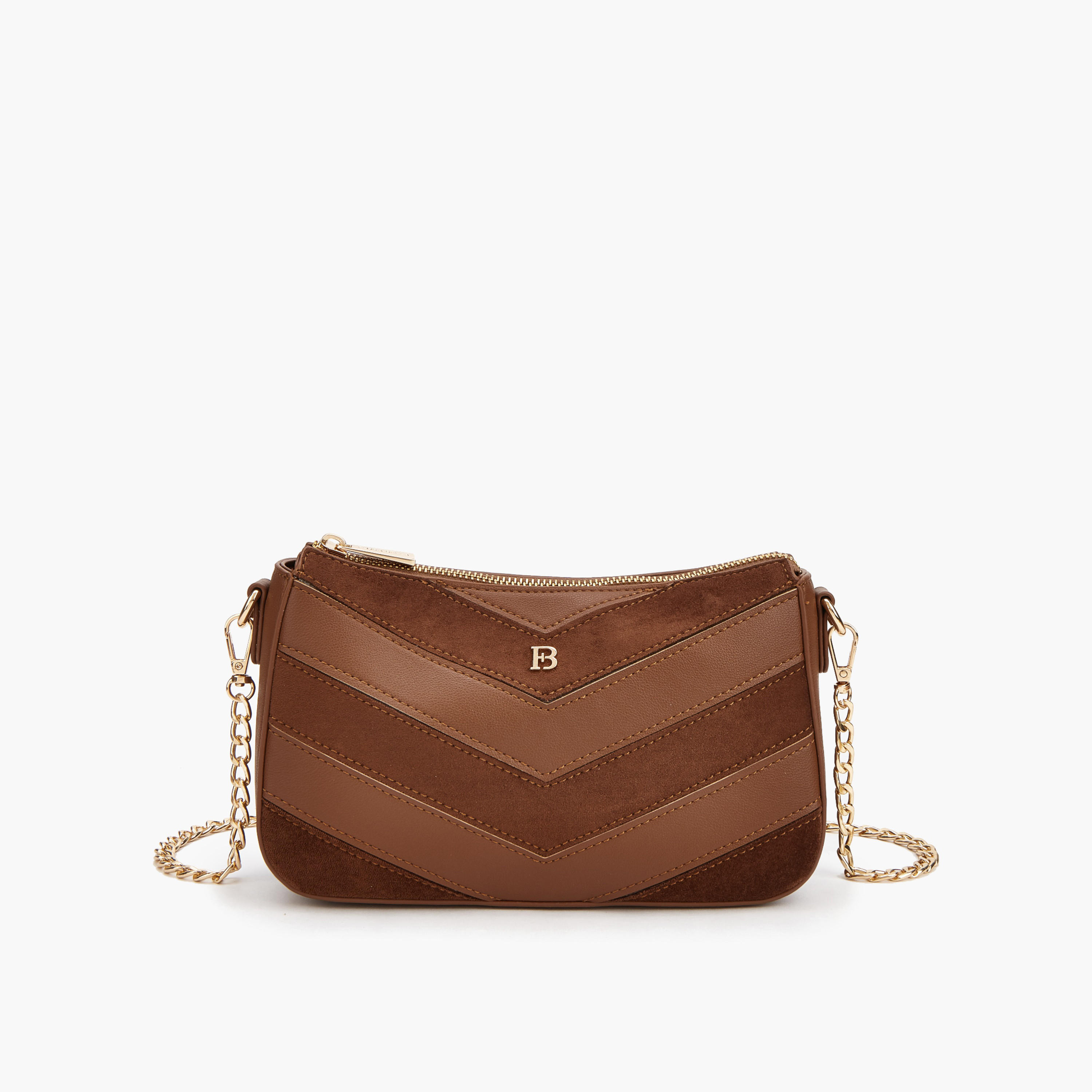 شنطة كروس بودي شيفرون بحزام سلسلة من فلورا بيلا-women-bagsandwallets-handbags-image-1