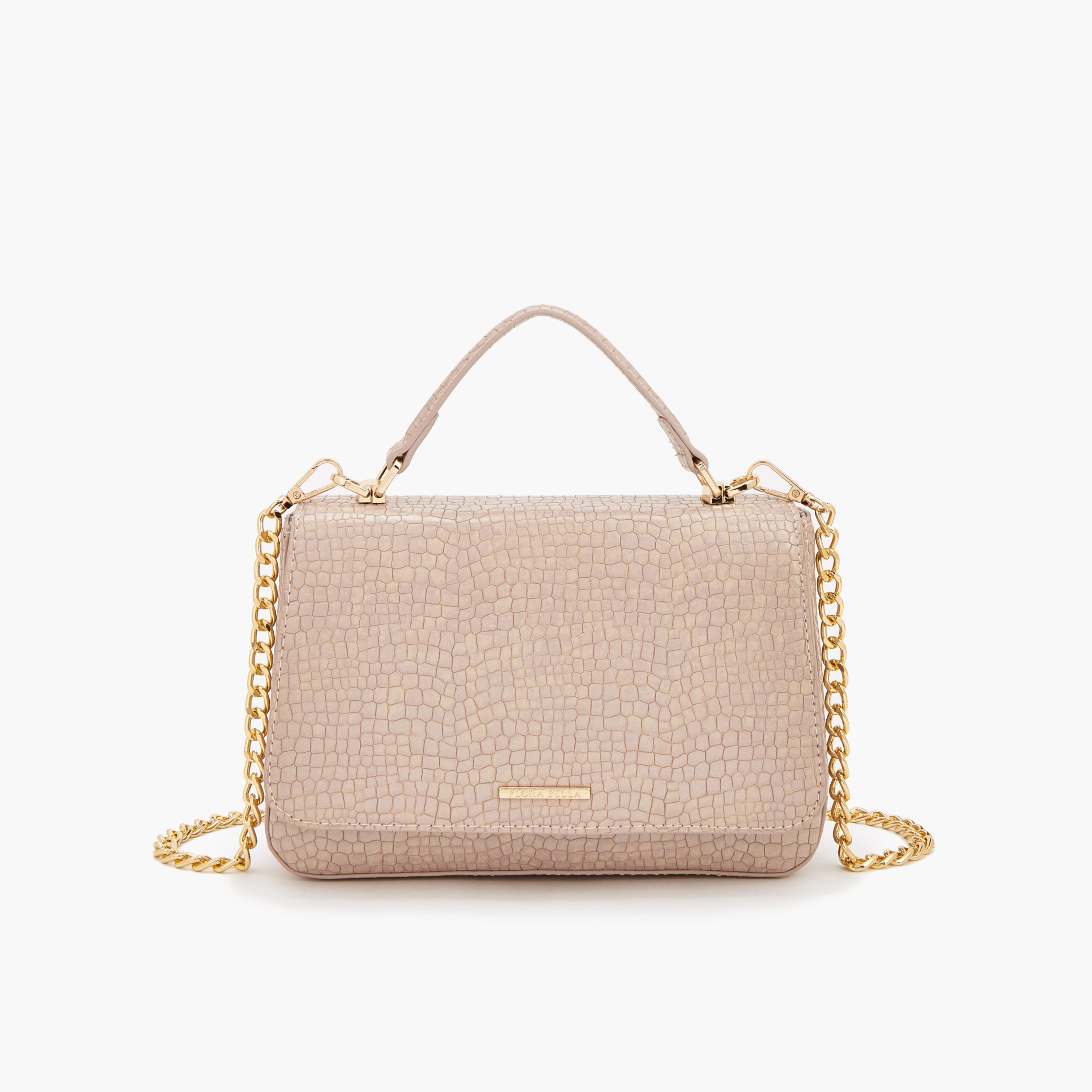 حقيبة كروس بارزة الملمس بحزام سلسلة من فلورا بيلا-women-bagsandwallets-handbags-image-1