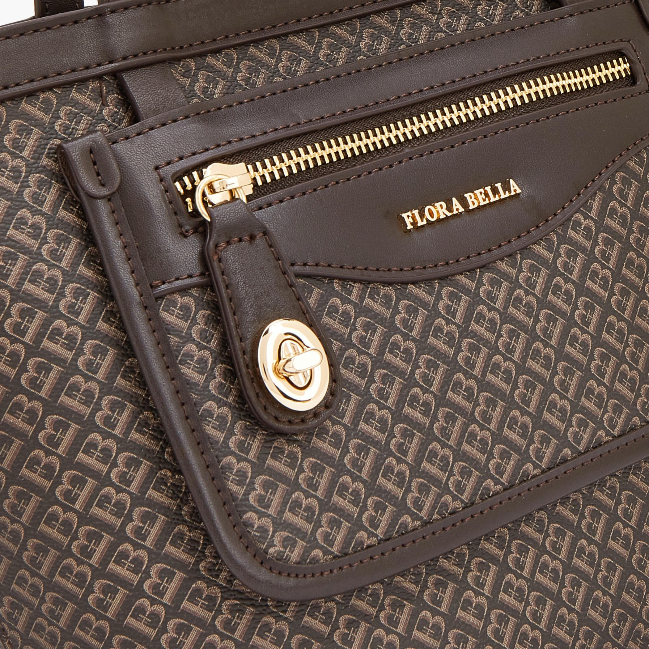 شنطة توتي بطبعات مونوجرام وجيب أمامي من فلورا بيلا-women-bagsandwallets-handbags-image-3