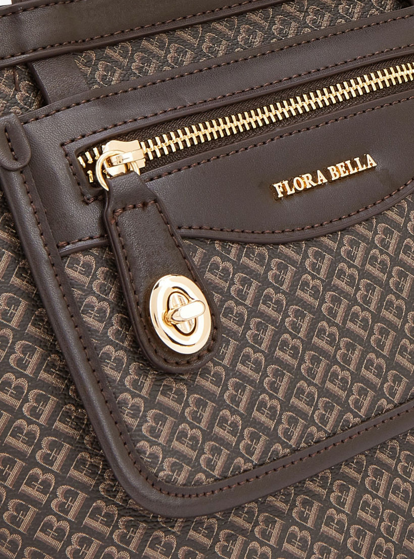 شنطة توتي بطبعات مونوجرام وجيب أمامي من فلورا بيلا-women-bagsandwallets-handbags-image-3