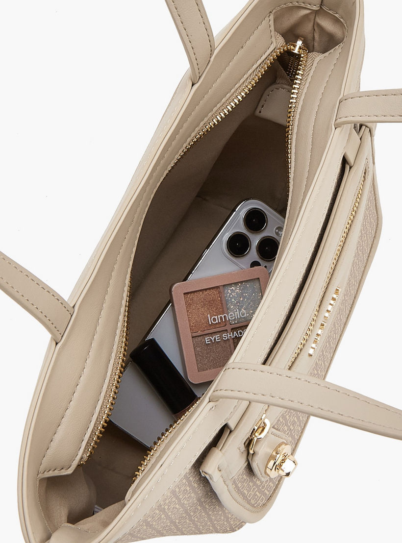 Flora Bella Monogram Print Tote Bag with Front Pocket-women-bagsandwallets-handbags-image-7