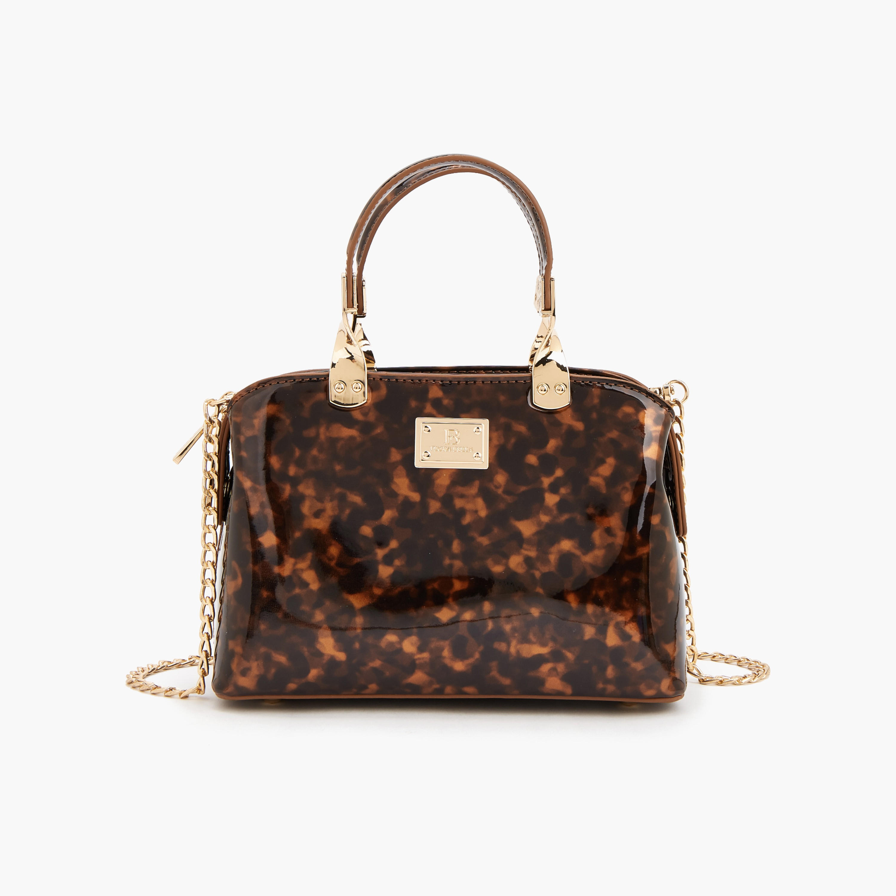 حقيبة يد بمقبض مزدوج وحزام سلسلة قابل للفصل من فلورا بيلا-women-bagsandwallets-handbags-image-1