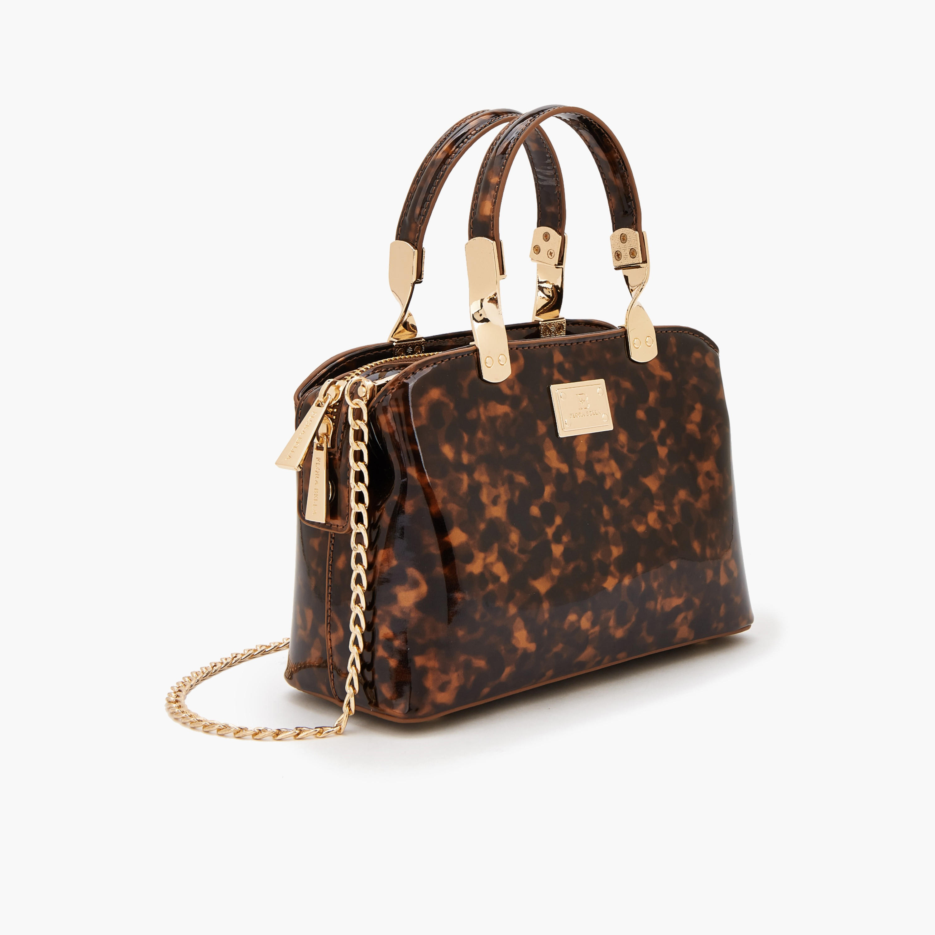حقيبة يد بمقبض مزدوج وحزام سلسلة قابل للفصل من فلورا بيلا-women-bagsandwallets-handbags-image-2
