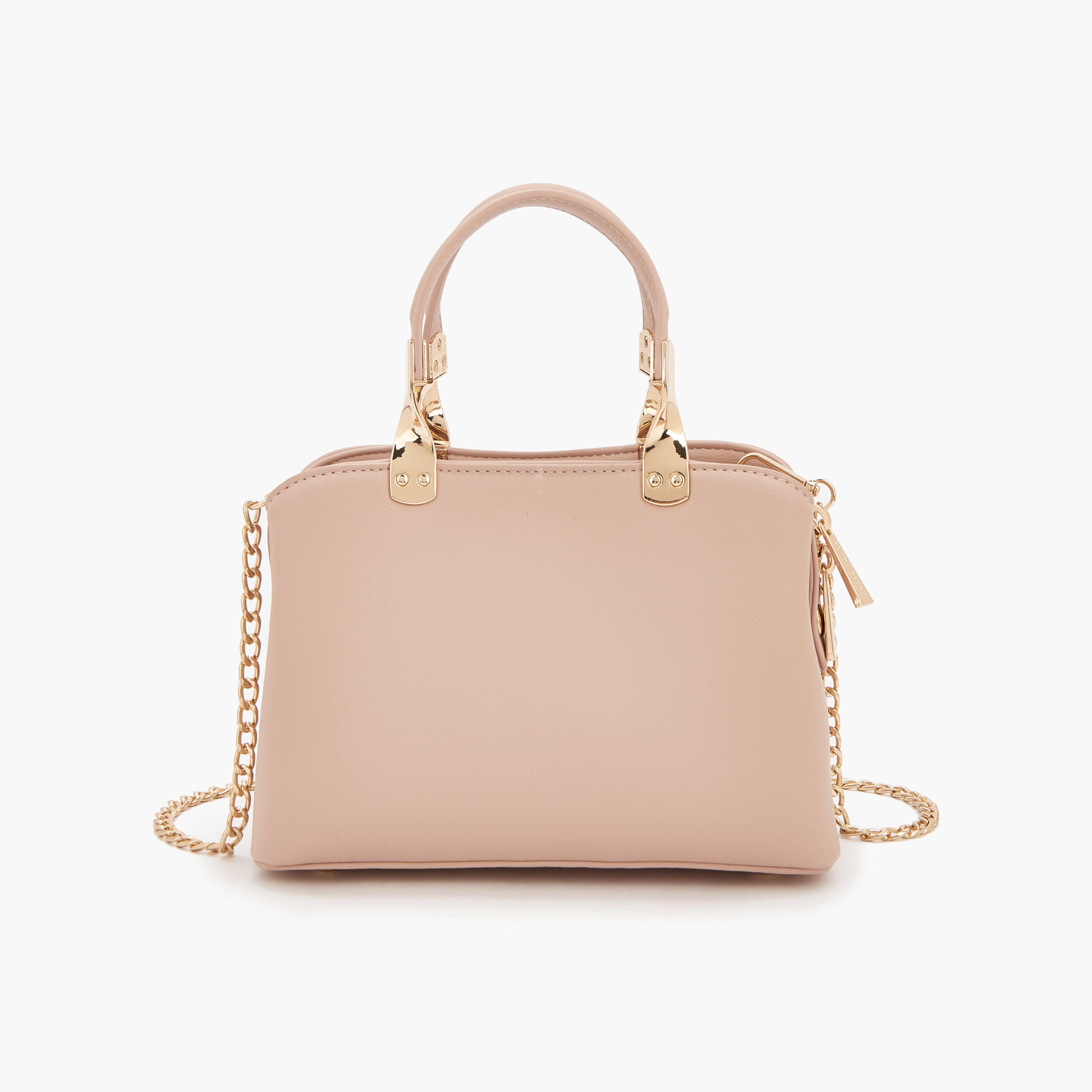 حقيبة يد بمقبض مزدوج وحزام سلسلة قابل للفصل من فلورا بيلا-women-bagsandwallets-handbags-image-4