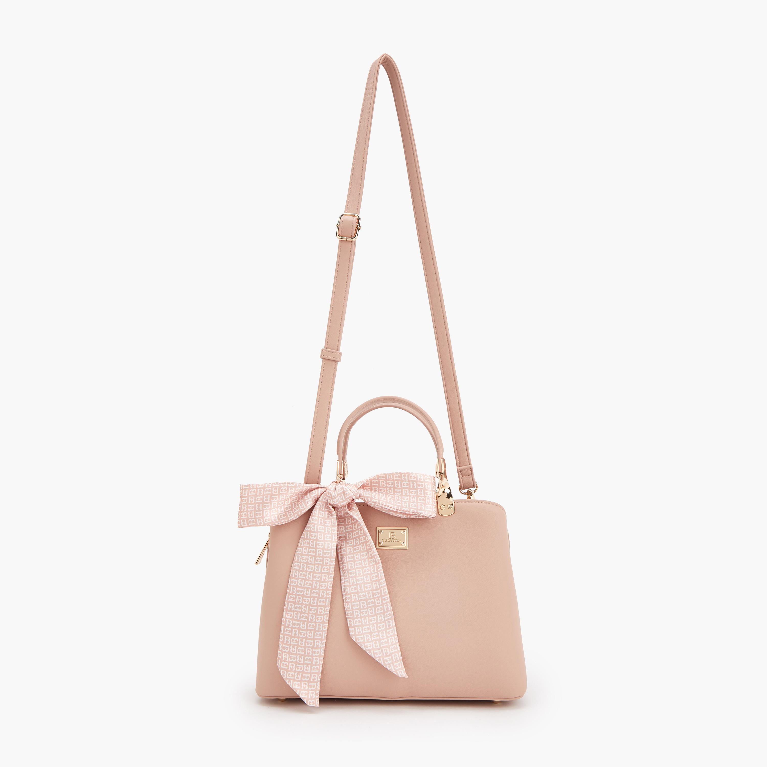 شنطة توتي بزينة فيونكة وحزام قابل للفصل من فلورا بيلا-women-bagsandwallets-handbags-image-2