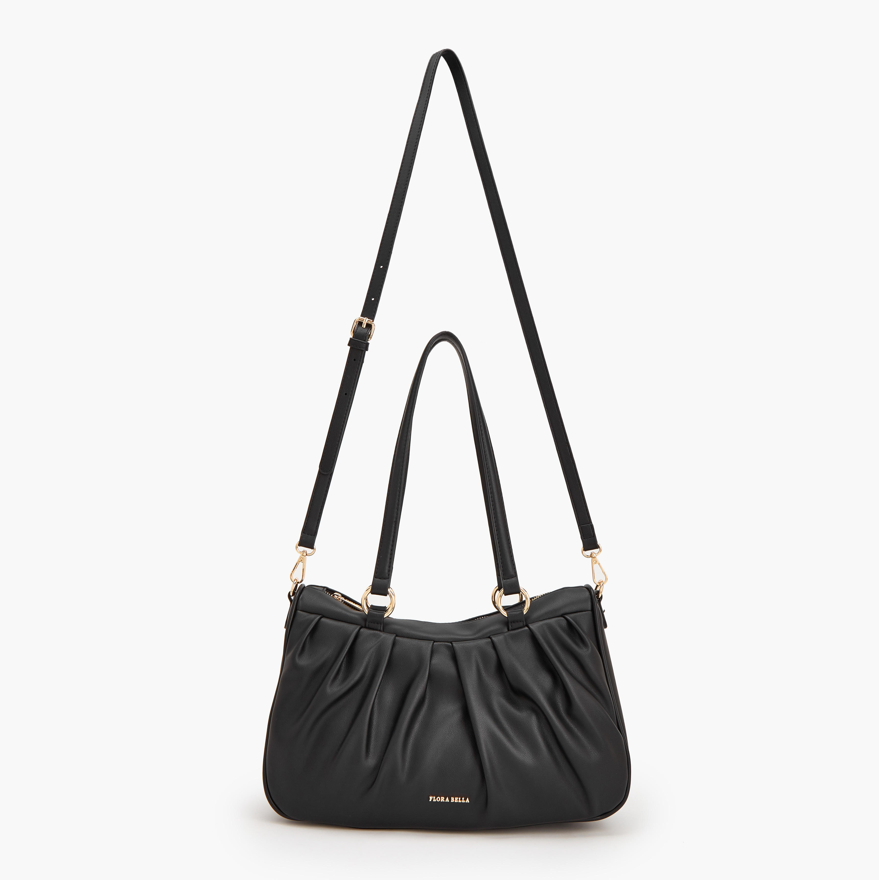 Flora Bella Pleated Shoulder Bag with Detachable Strap-women-bagsandwallets-handbags-image-2