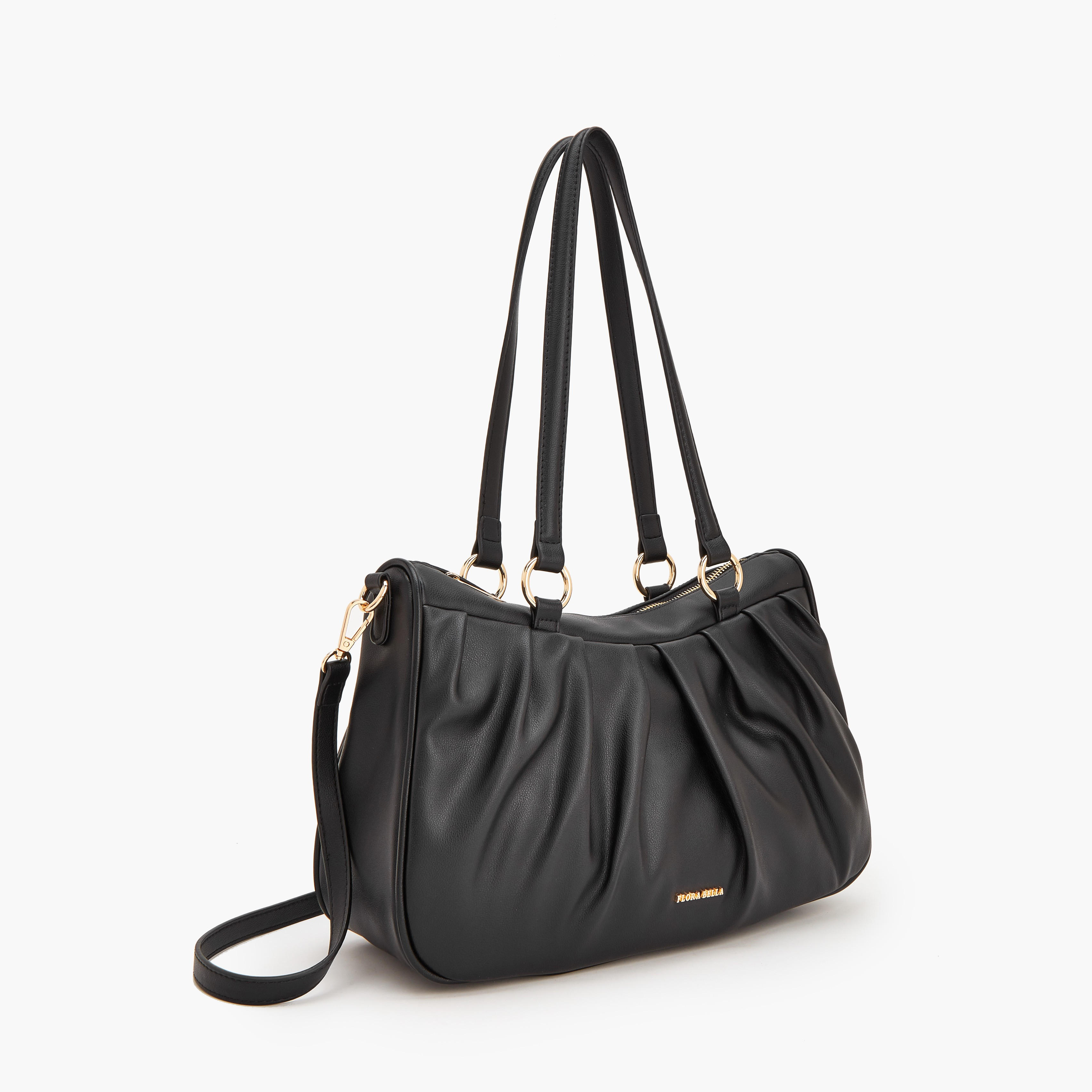 Flora Bella Pleated Shoulder Bag with Detachable Strap-women-bagsandwallets-handbags-image-3