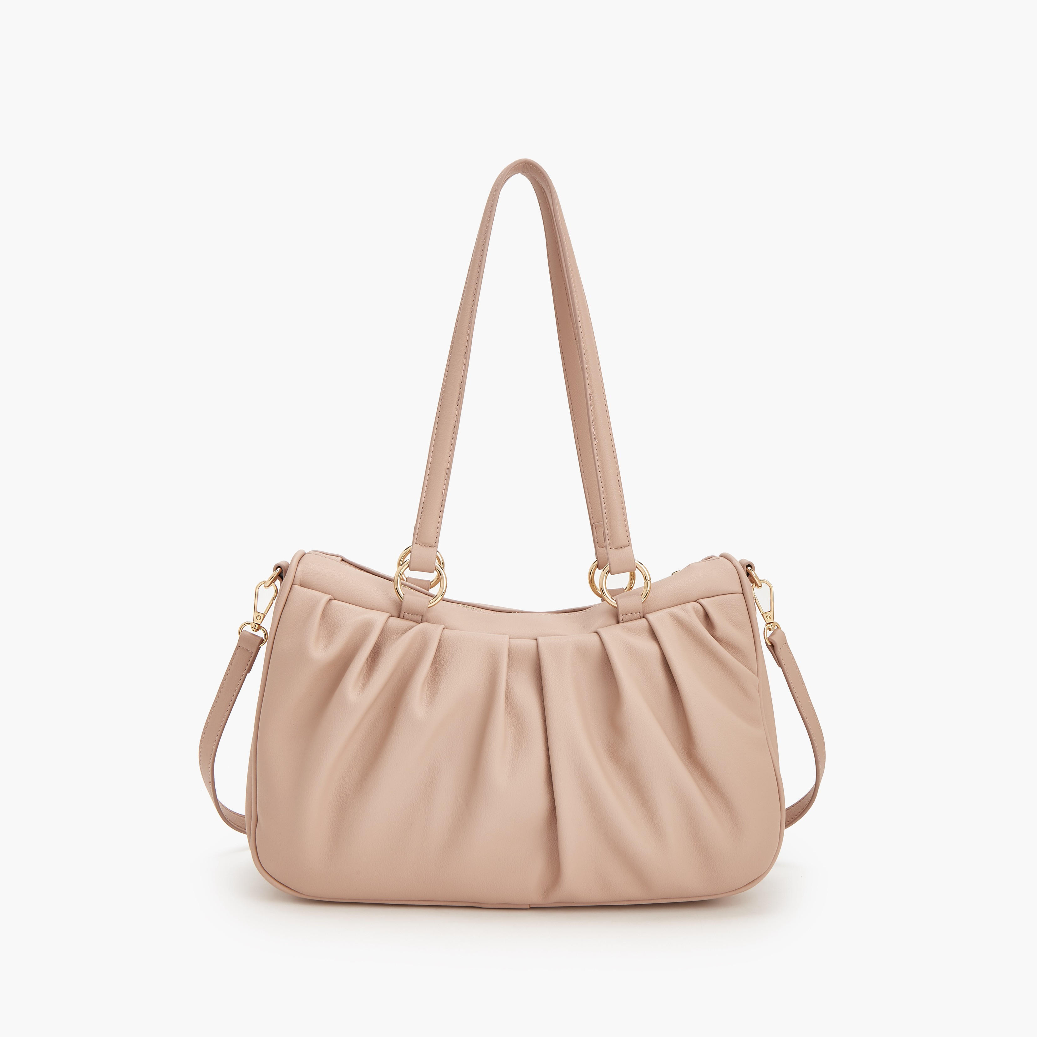 Flora Bella Pleated Shoulder Bag with Detachable Strap-women-bagsandwallets-handbags-image-4