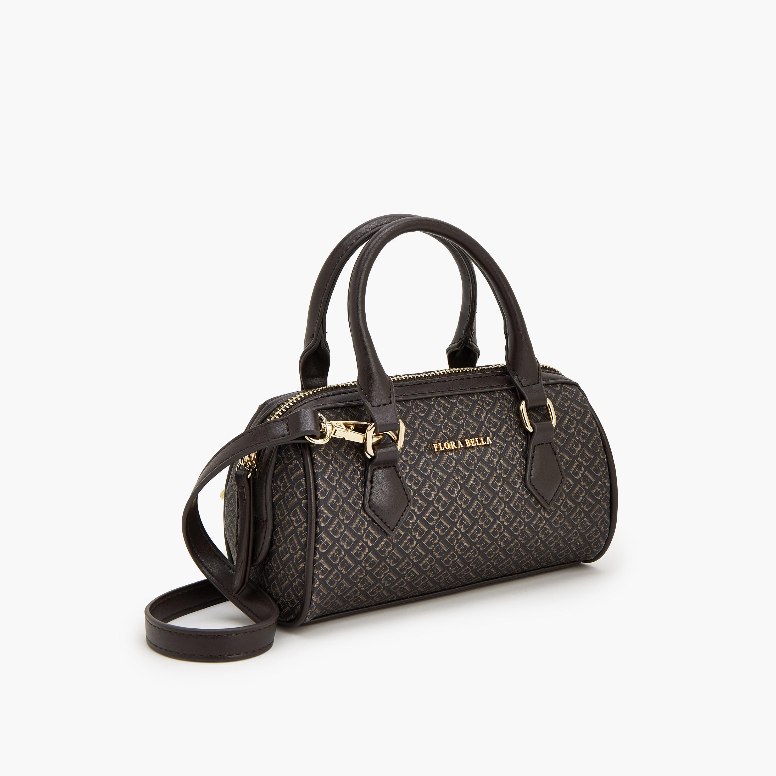 Flora Bella Monogram Print Tote Bag with Double Handles-women-bagsandwallets-handbags-image-3