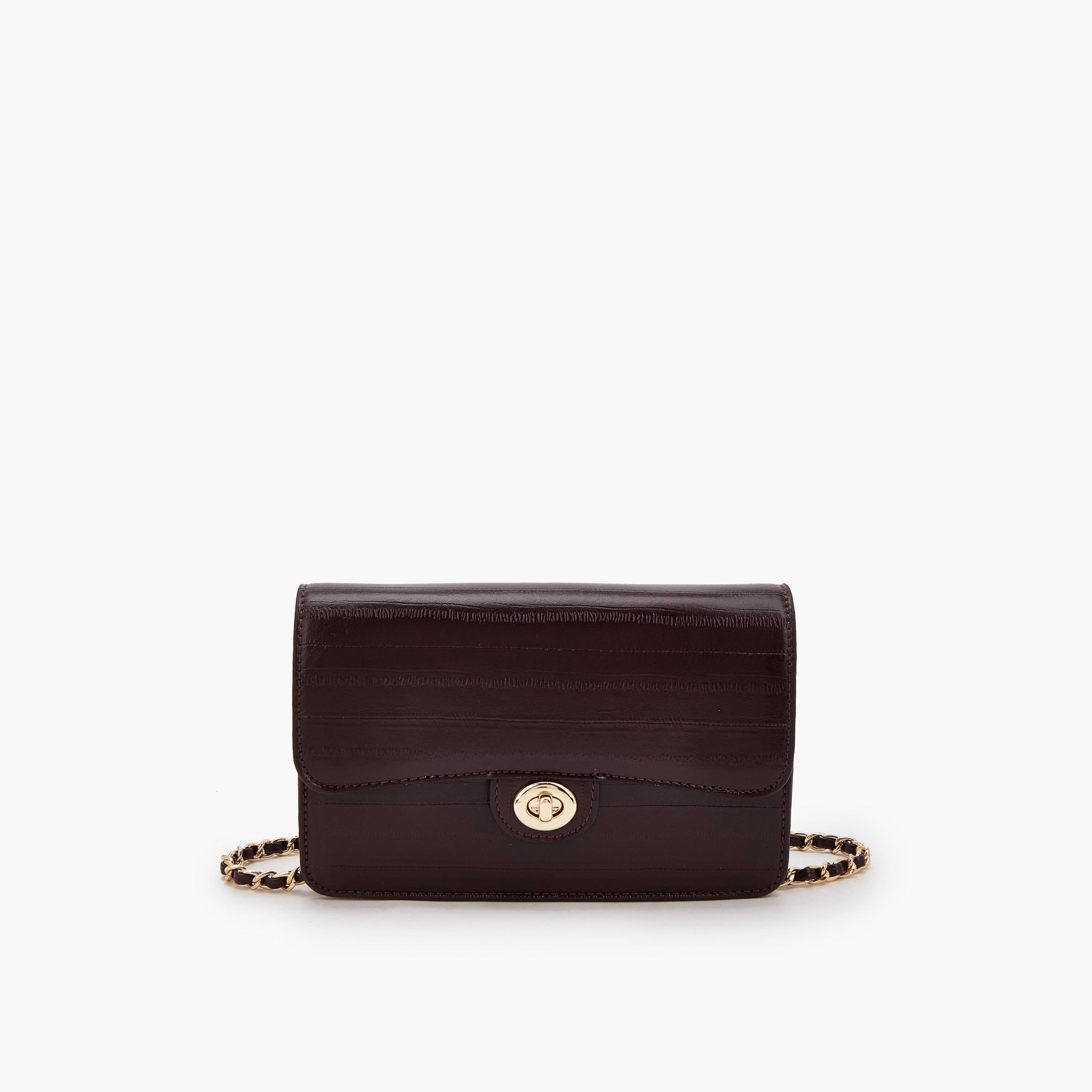 Flora Bella Textured Crossbody Bag with Chain Strap-women-bagsandwallets-handbags-image-1