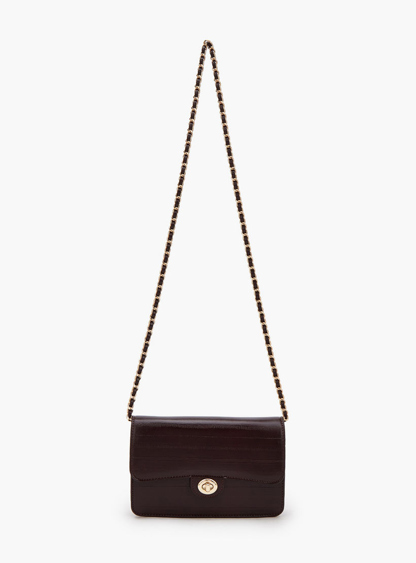 Flora Bella Textured Crossbody Bag with Chain Strap-women-bagsandwallets-handbags-image-2