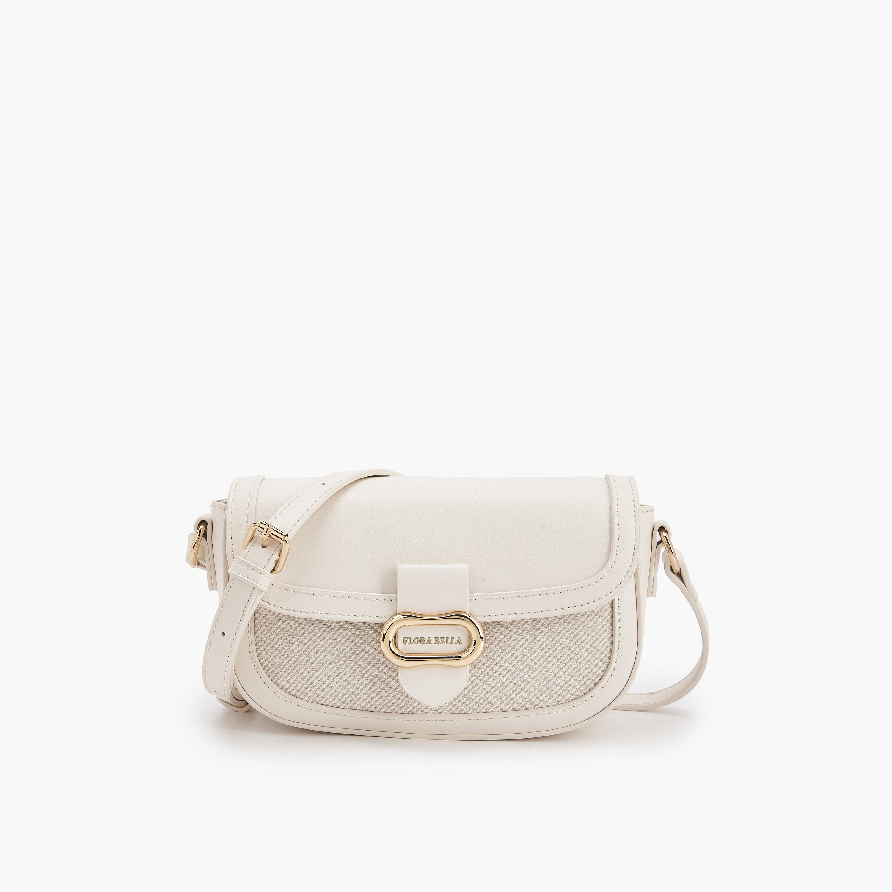 شنطة كروس بودي بارزة الملمس بحزام قابل للتعديل من فلورا بيلا-women-bagsandwallets-handbags-image-1