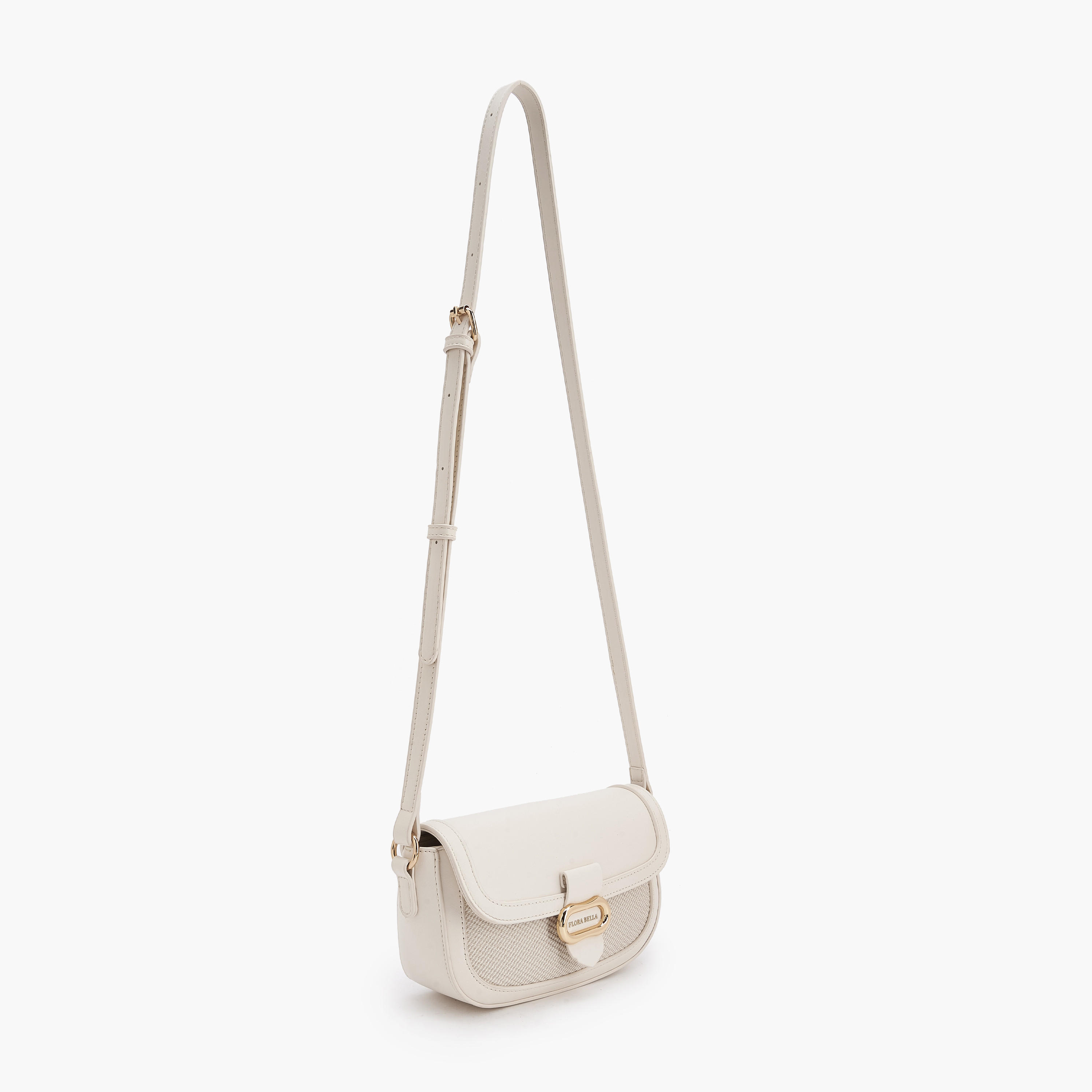 شنطة كروس بودي بارزة الملمس بحزام قابل للتعديل من فلورا بيلا-women-bagsandwallets-handbags-image-2