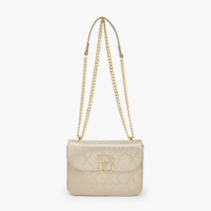 Flora Bella Textured Crossbody Bag with Chain Strap-women-image-1