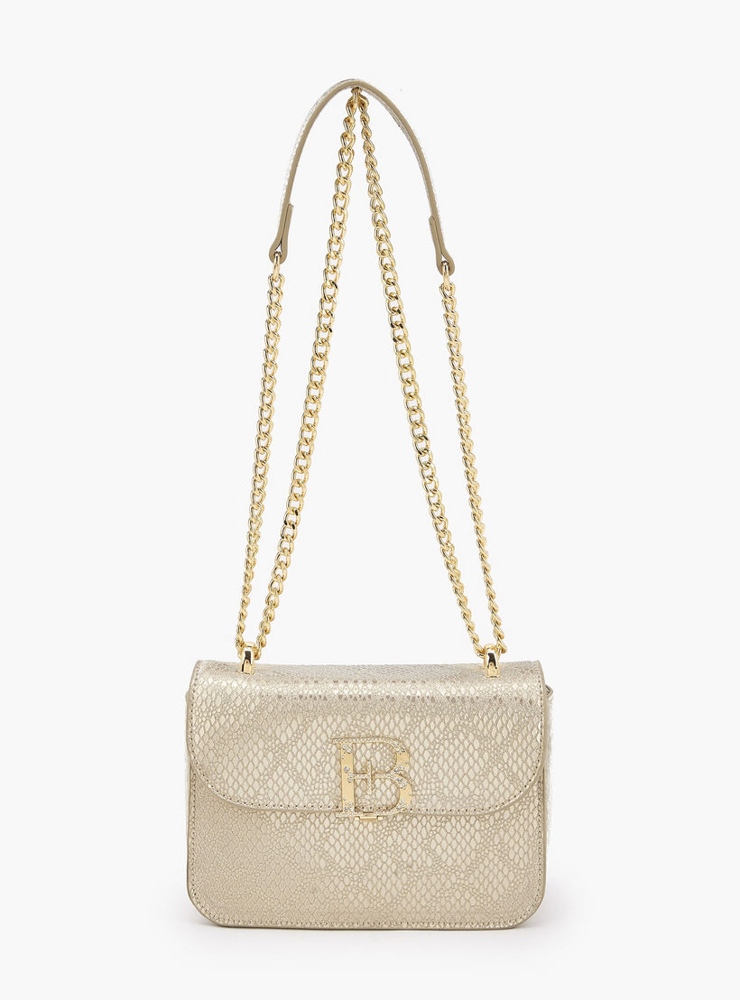 Flora Bella Textured Crossbody Bag with Chain Strap-women-bagsandwallets-handbags-image-1