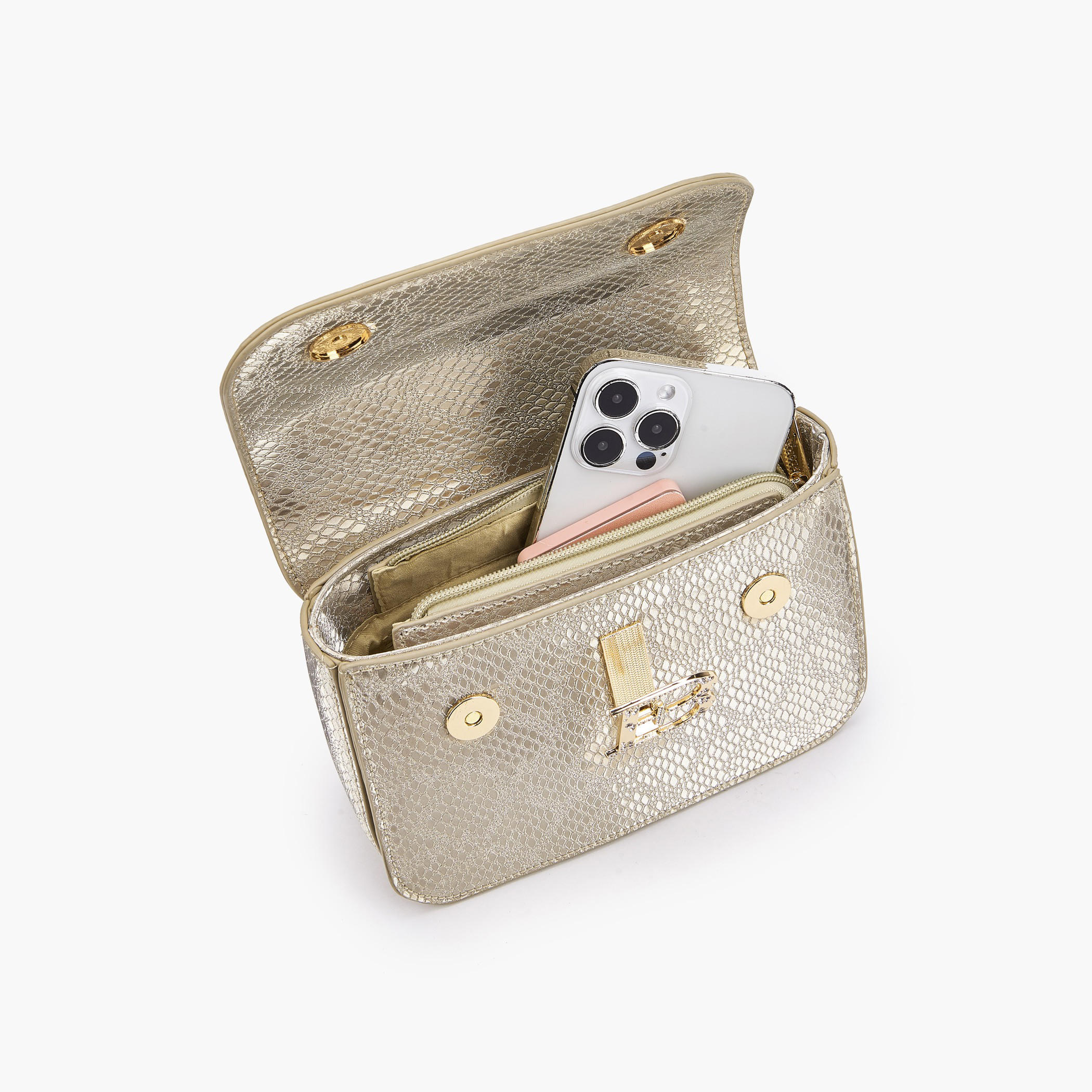 Flora Bella Textured Crossbody Bag with Chain Strap-women-bagsandwallets-handbags-image-7
