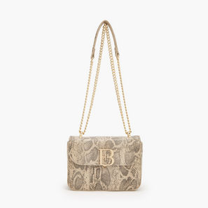 Flora Bella Animal Print Crossbody Bag with Chain Strap-women-image-1