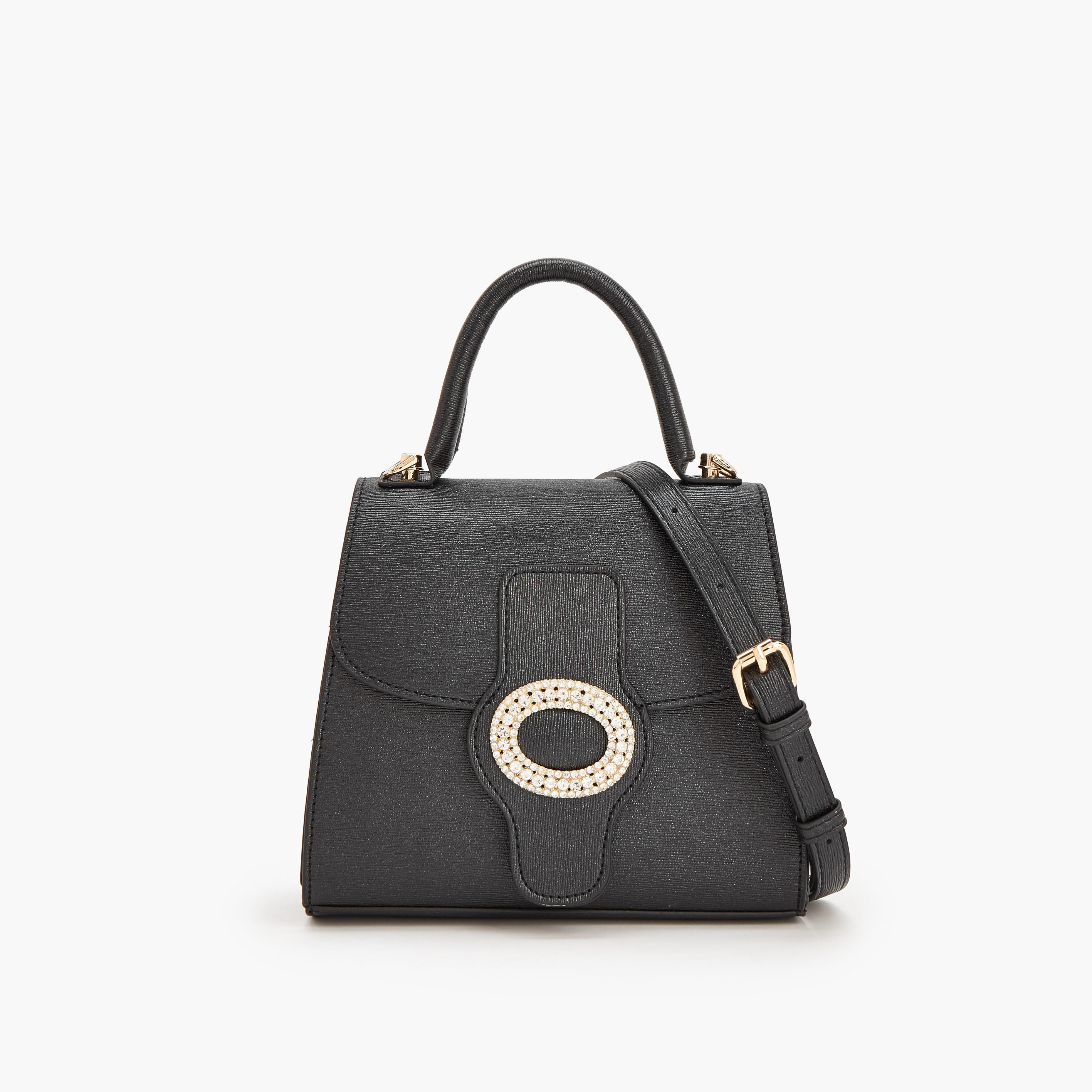Flora Bella Embellished Satchel Bag with Detachable Strap-women-bagsandwallets-handbags-image-1