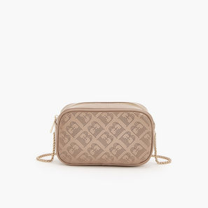 Flora Bella Monogram Textured Crossbody Bag with Chain Strap-women-image-1