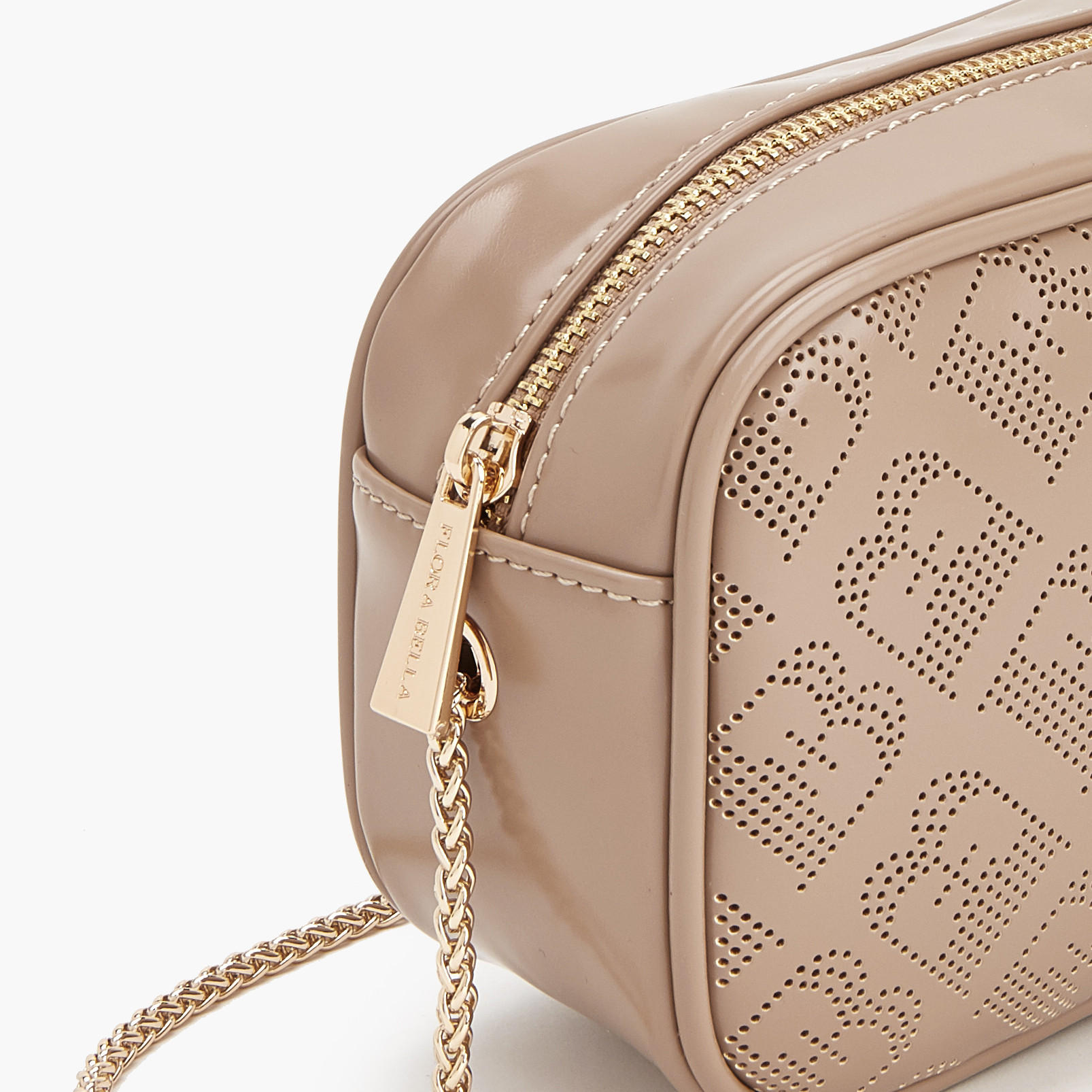 Flora Bella Monogram Textured Crossbody Bag with Chain Strap-women-bagsandwallets-handbags-image-4