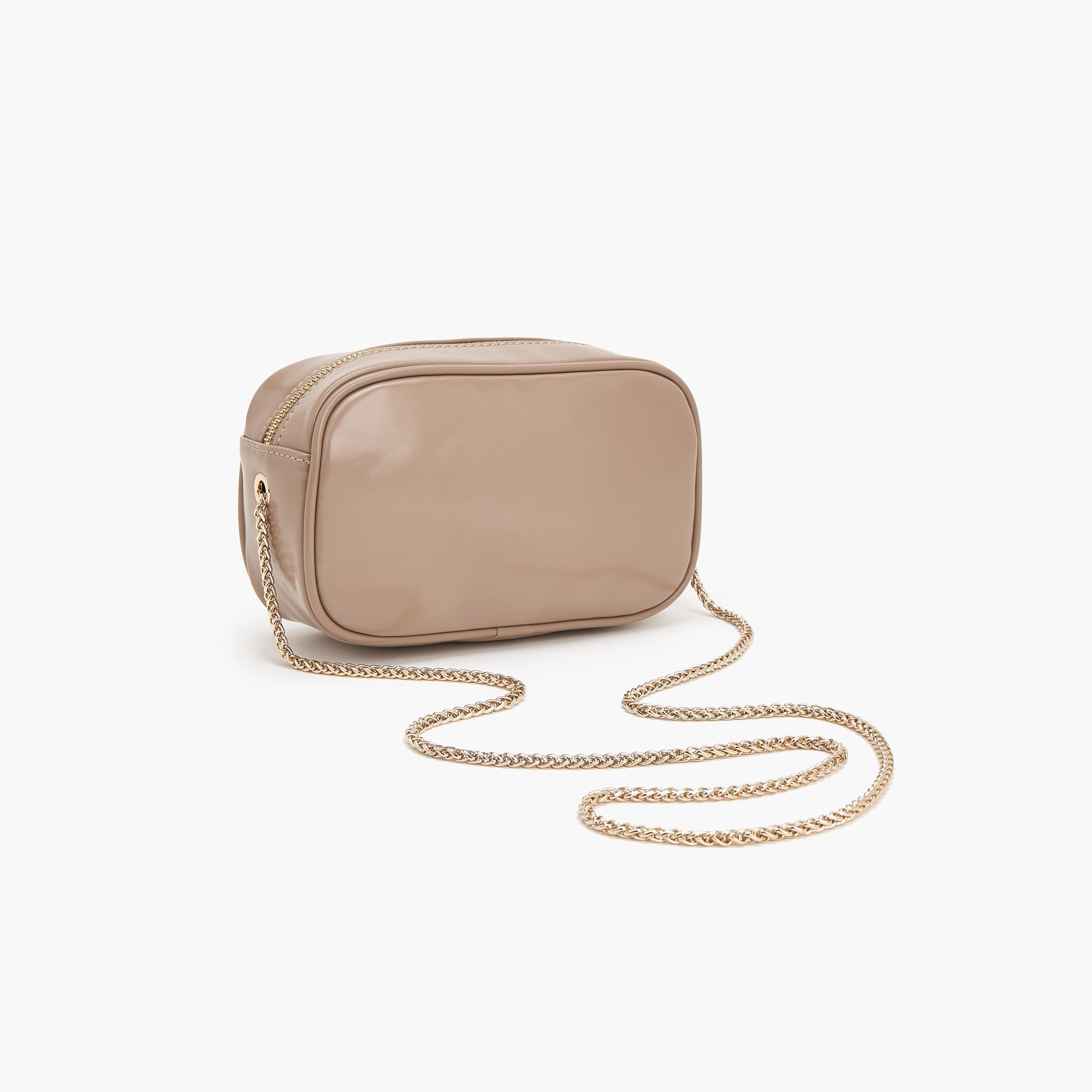 Flora Bella Monogram Textured Crossbody Bag with Chain Strap-women-bagsandwallets-handbags-image-5