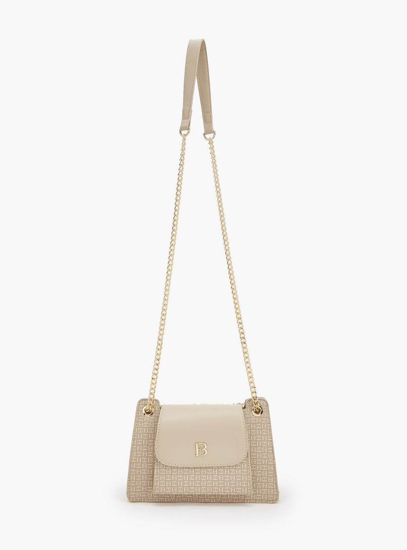 Flora Bella Monogram Print Crossbody Bag with Chain Strap-women-bagsandwallets-handbags-image-2