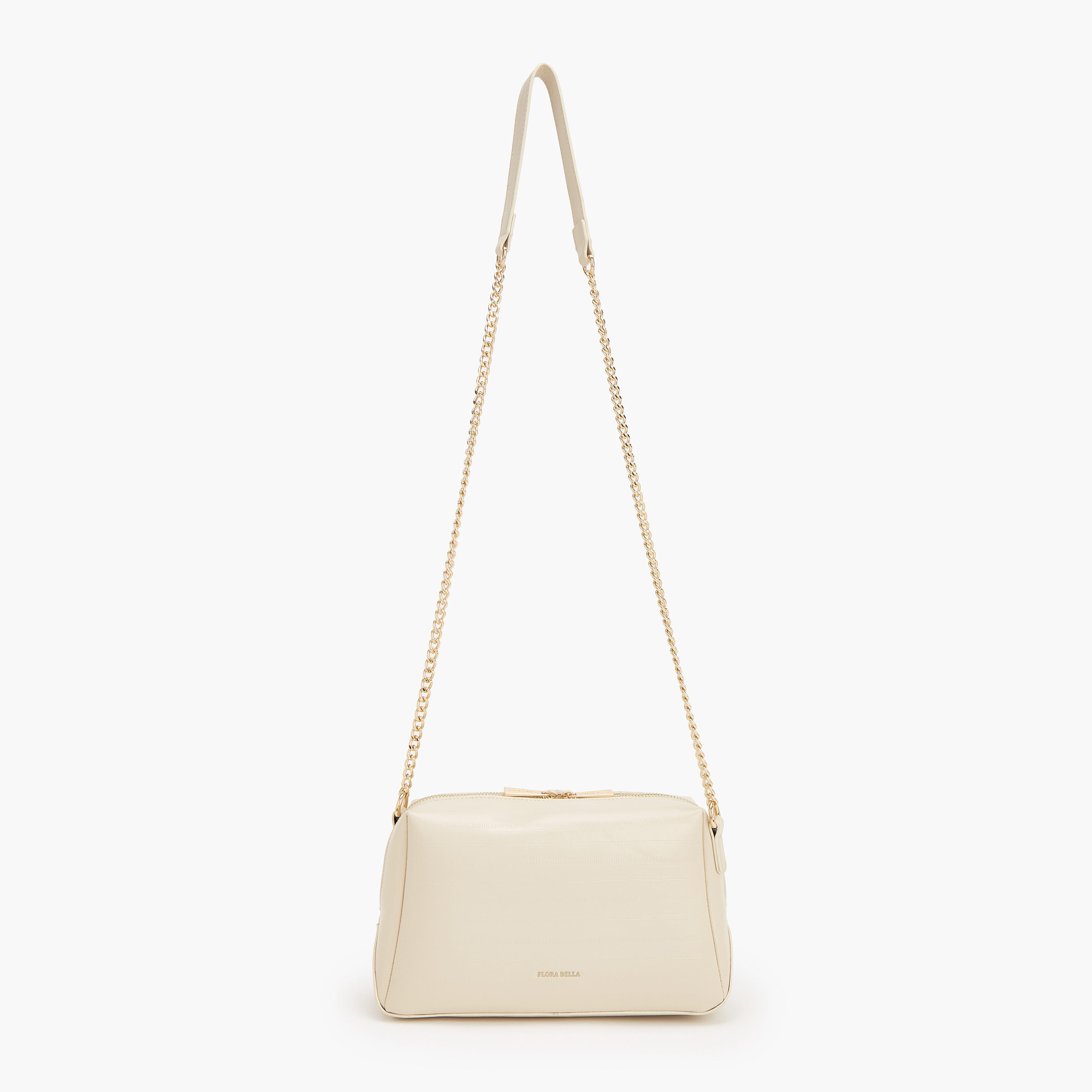 Flora Bella Textured Crossbody Bag with Chain Strap-women-bagsandwallets-handbags-image-2