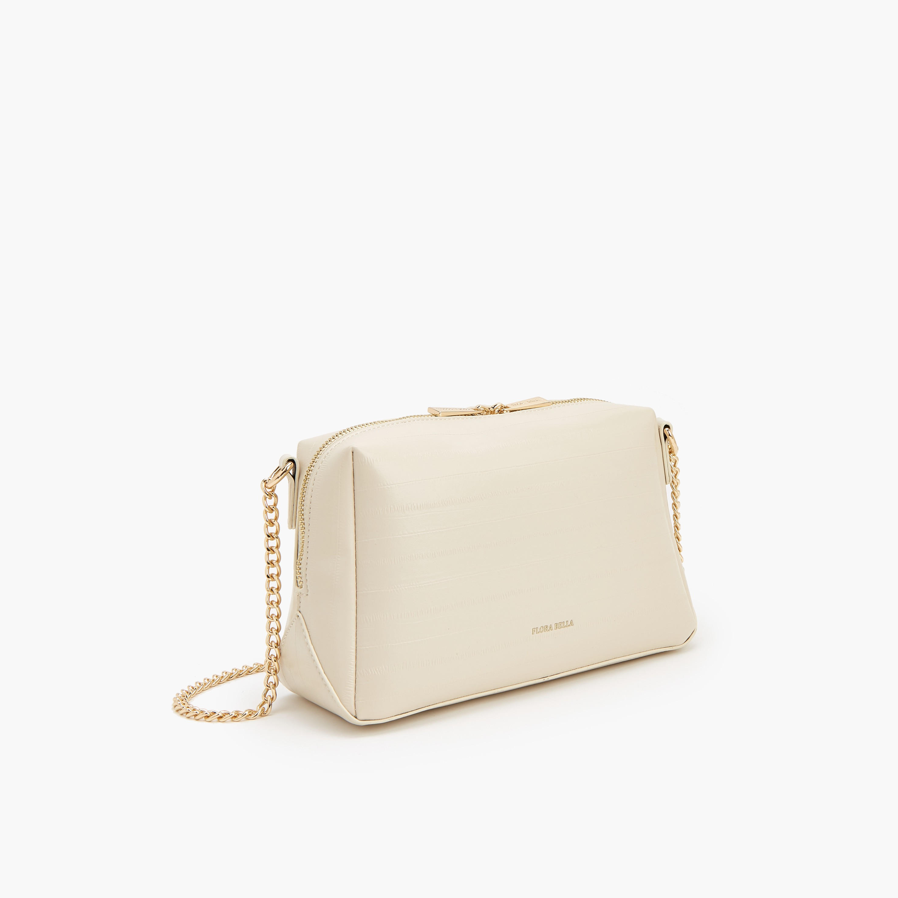 Flora Bella Textured Crossbody Bag with Chain Strap-women-bagsandwallets-handbags-image-3