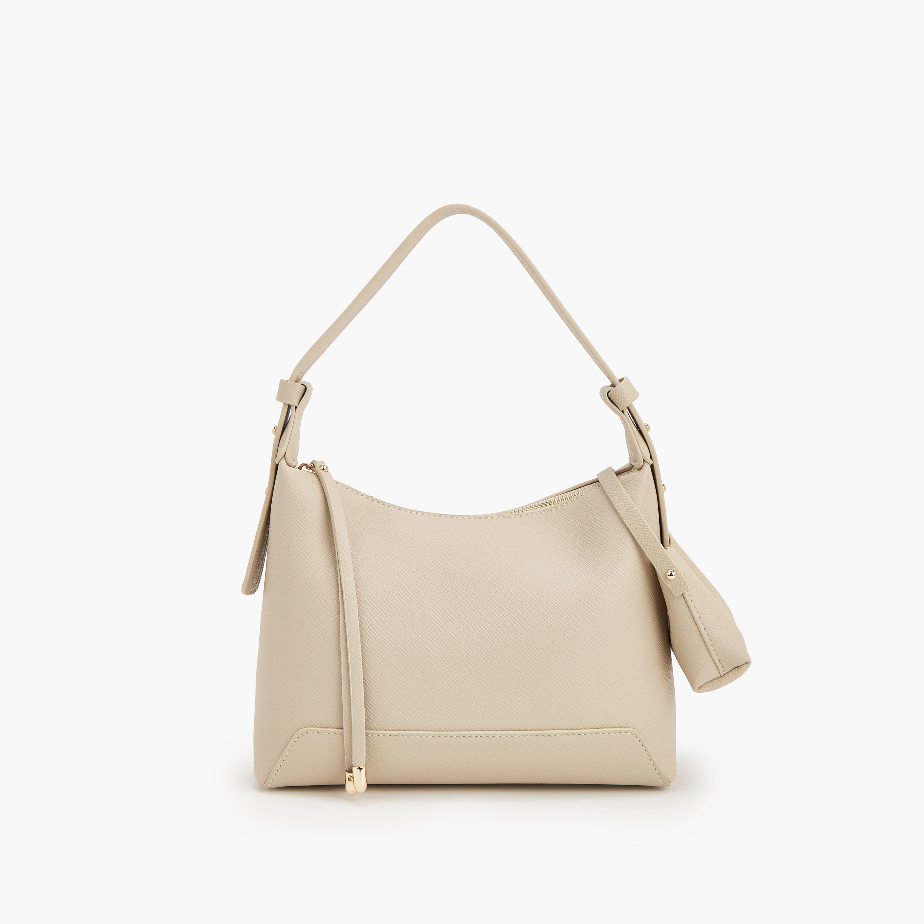 Flora Bella Textured Shoulder Bag with Pouch-women-bagsandwallets-handbags-image-1