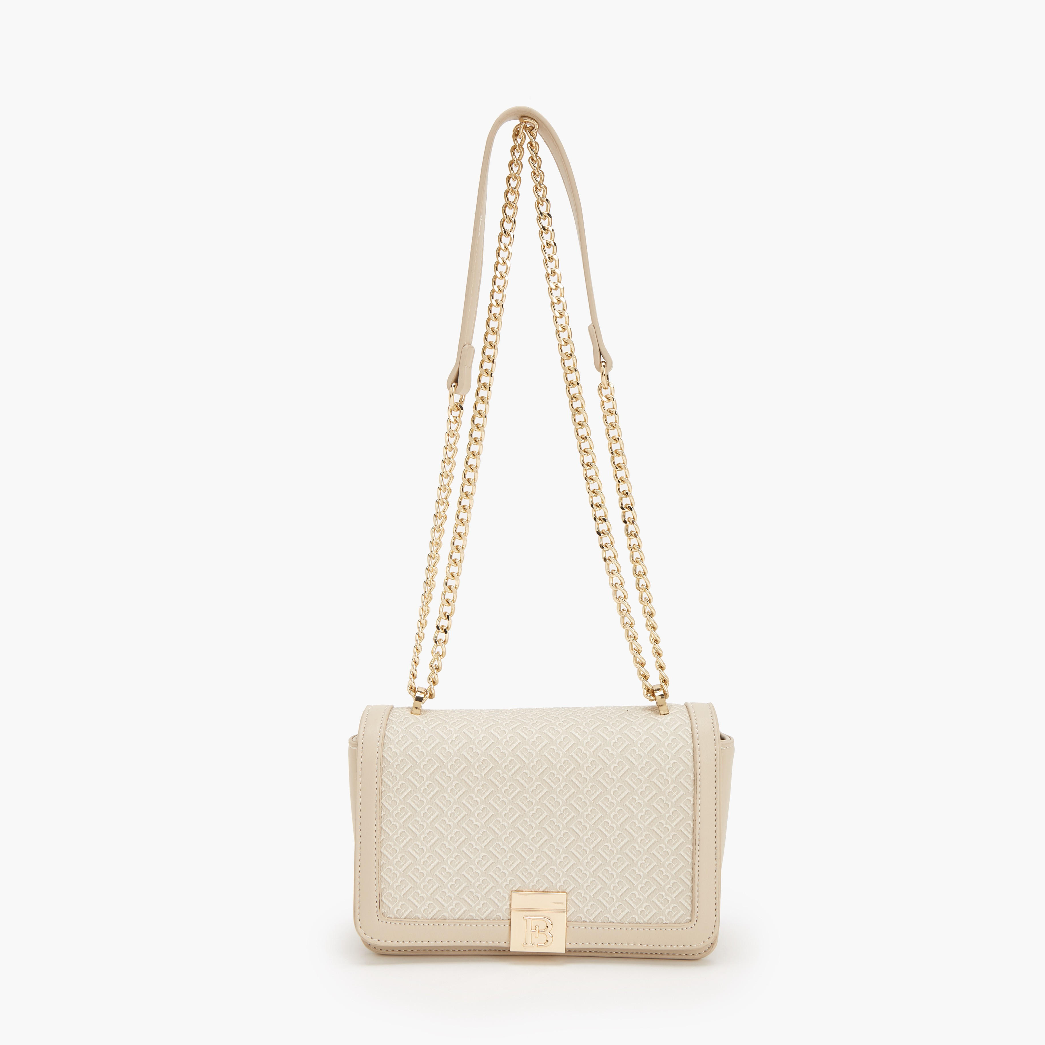 Flora Bella Monogram Print Crossbody Bag with Chain Strap-women-bagsandwallets-handbags-image-1