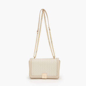 Flora Bella Monogram Print Crossbody Bag with Chain Strap-women-image-1