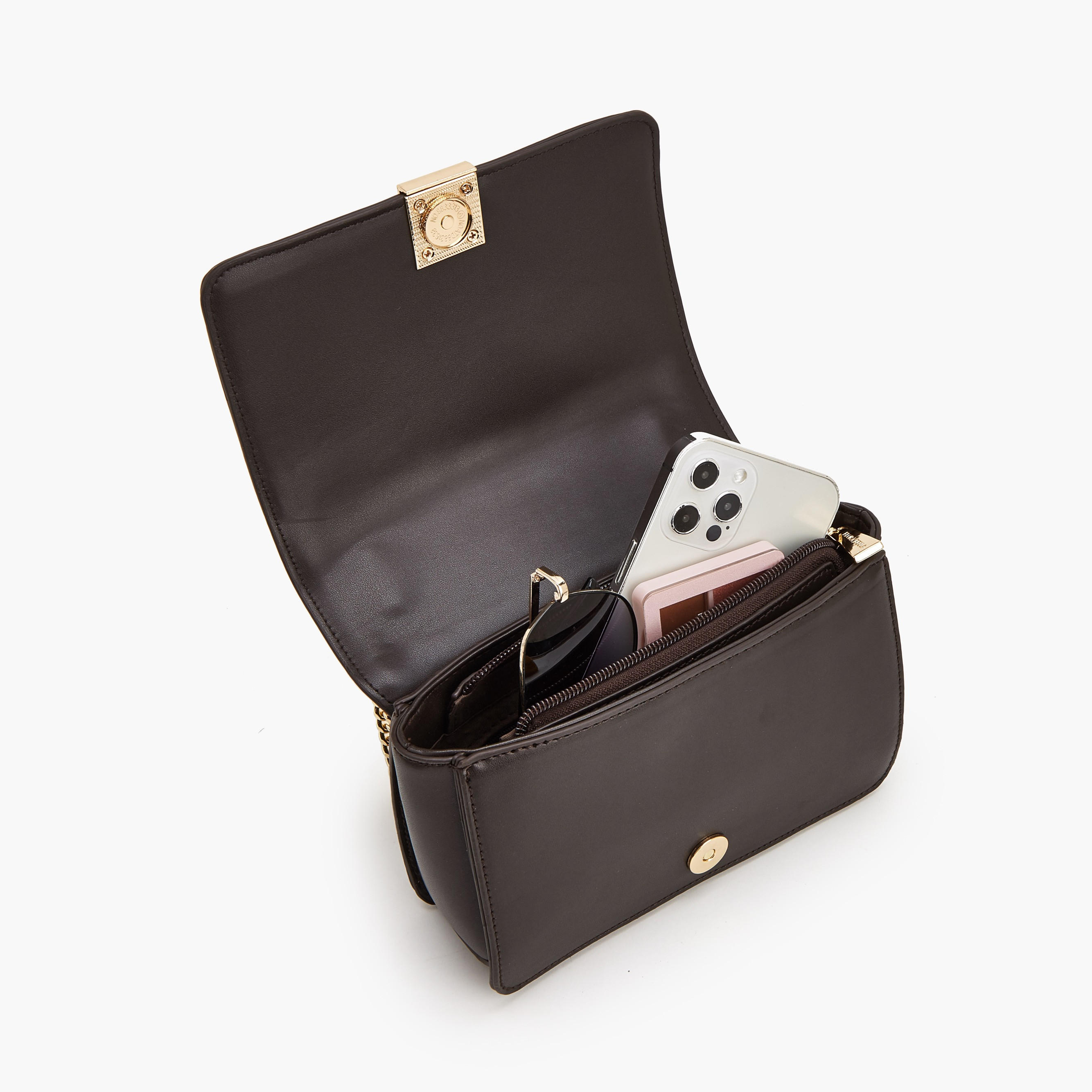 Flora Bella Monogram Print Crossbody Bag with Chain Strap-women-bagsandwallets-handbags-image-7